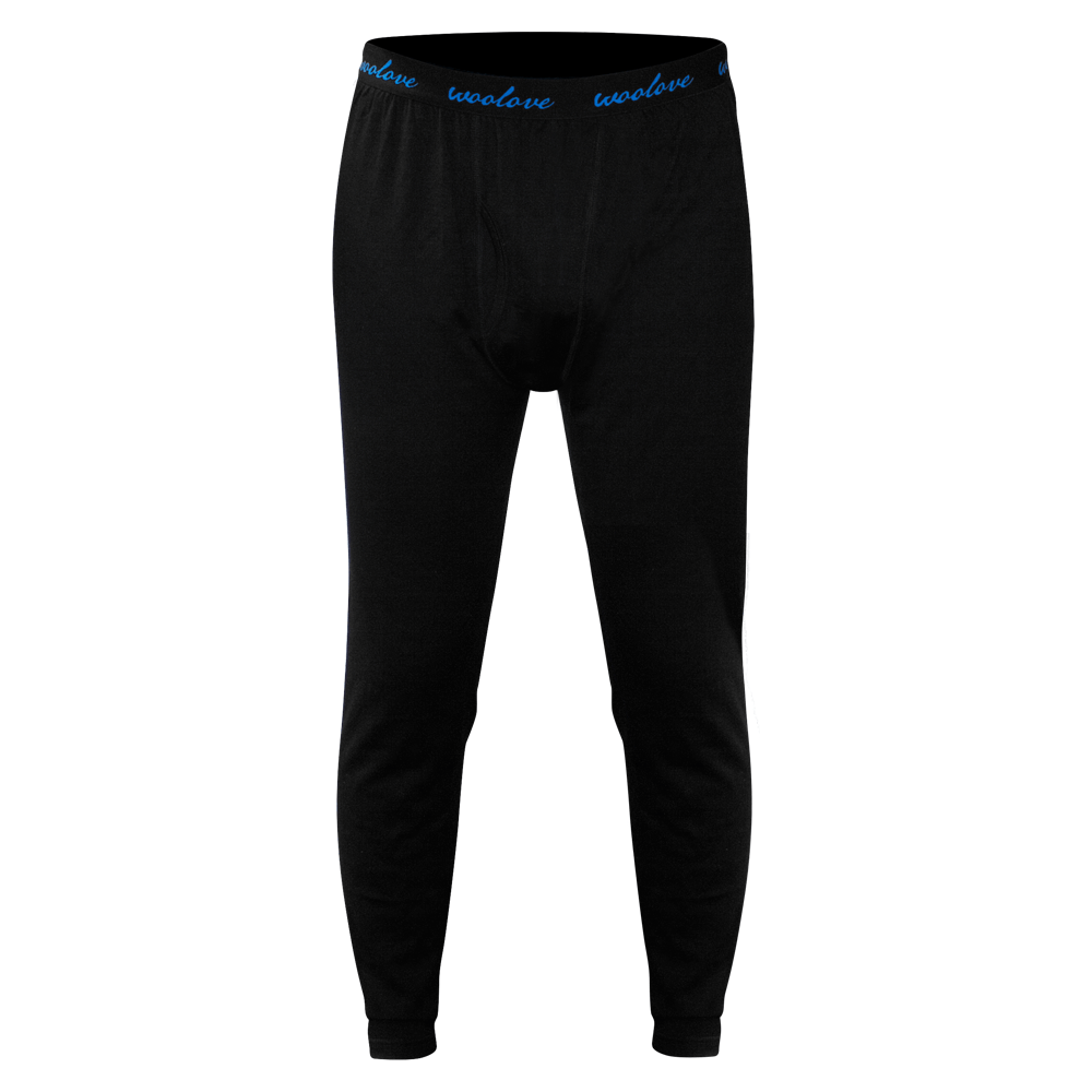 Men's 100% Merino Wool Long Underwear Base Layer Leggings 190 GSM - Midweight - Velora Luxury Fashion
