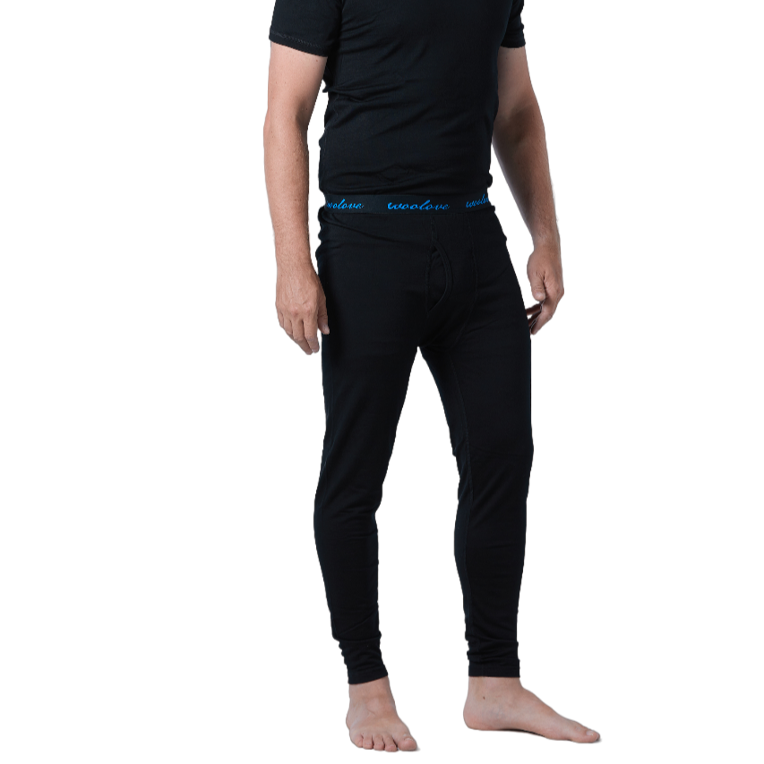 Men's 100% Merino Wool Long Underwear Base Layer Leggings 260 GSM - Heavyweight - Velora Luxury Fashion