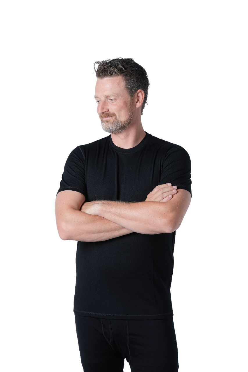 Men's 100% Merino Wool Short Sleeve T-Shirt 180 GSM - Lightweight - Velora Luxury Fashion