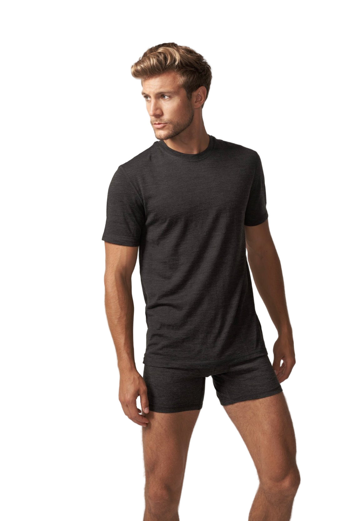 Men's 100% Merino Wool Short Sleeve T-Shirt 180 GSM - Lightweight - Velora Luxury Fashion