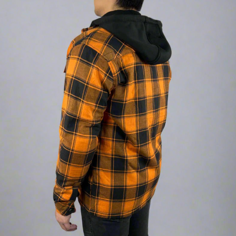 Men’s Armored Shirt with Removable Hoodie - Velora Luxury Fashion