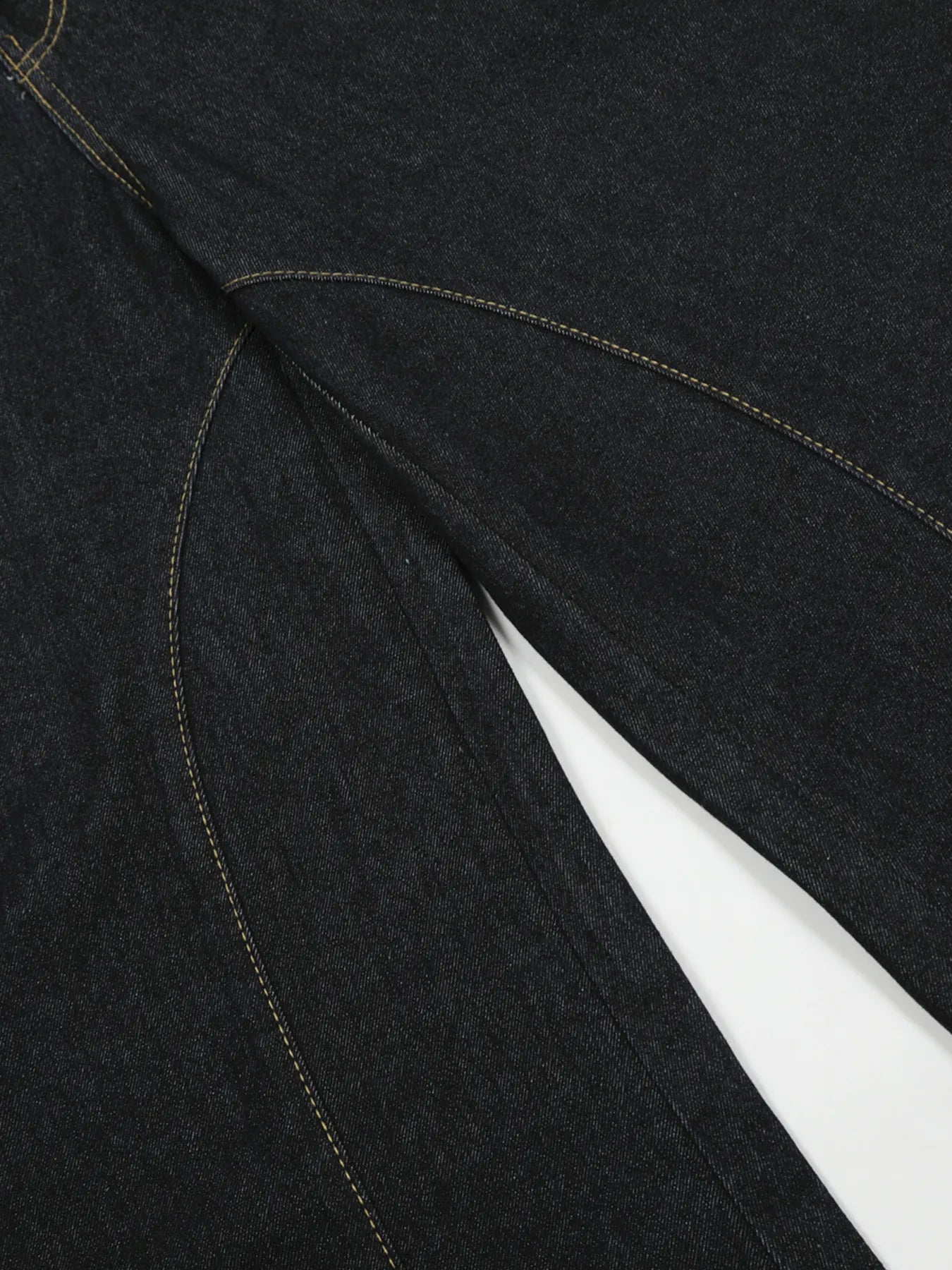 Men's Button Fly High Waist Curved Jeans - Velora