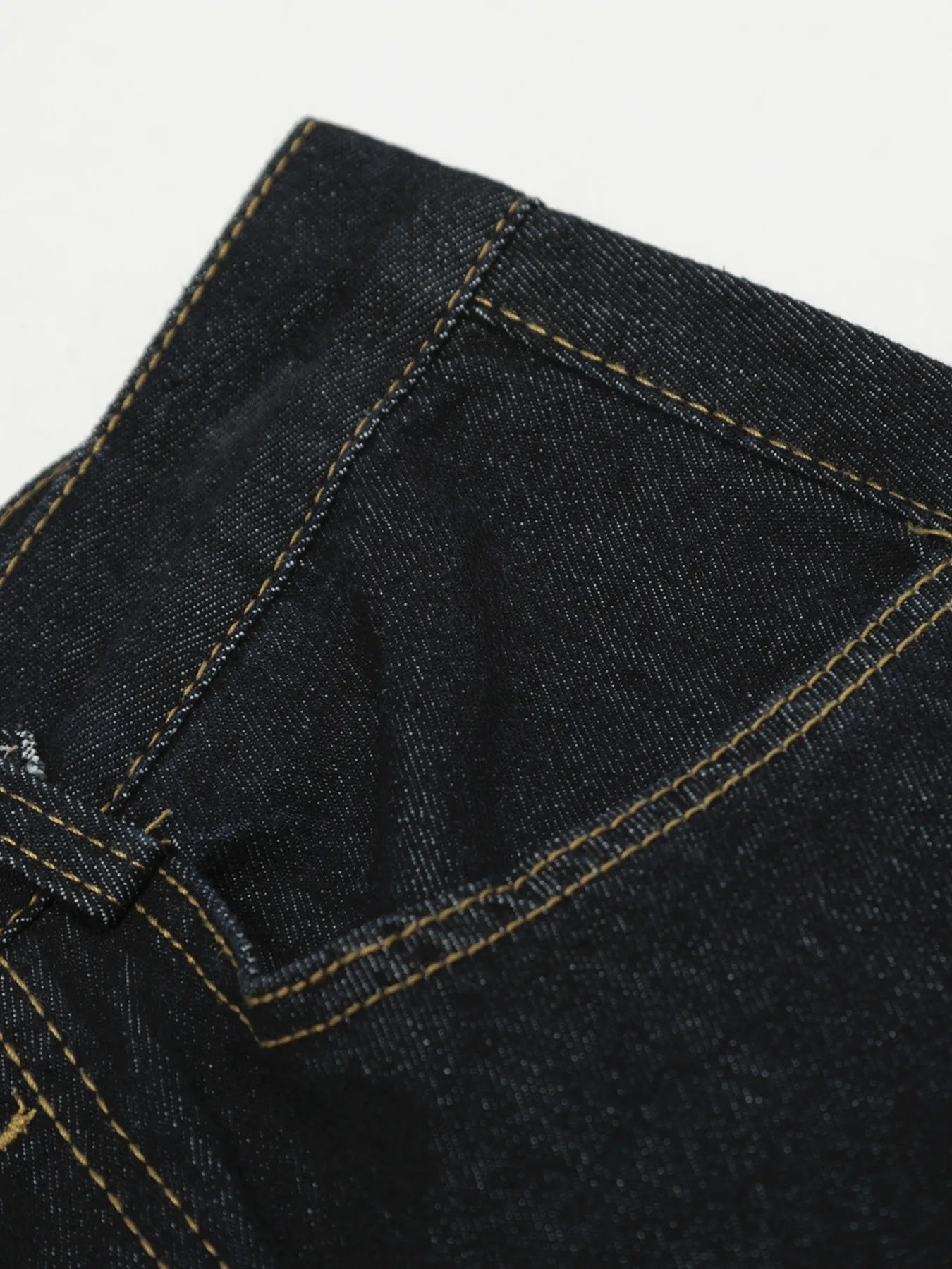 Men's Button Fly High Waist Curved Jeans - Velora