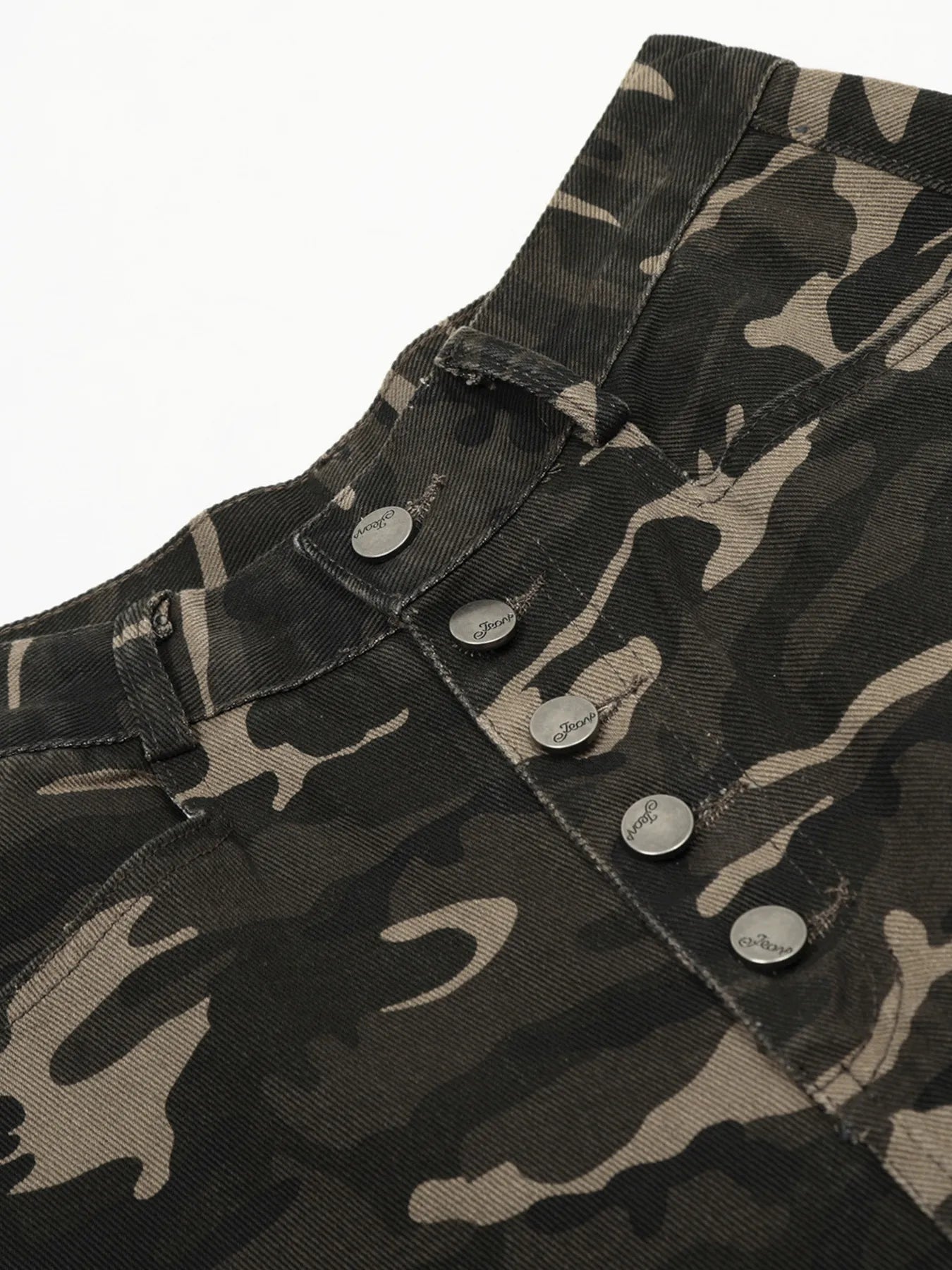 Men's Button Fly High Waist Curved Jeans - Velora