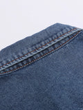 Men's Button Up Short Sleeve Denim Shirt - Velora Luxury Fashion