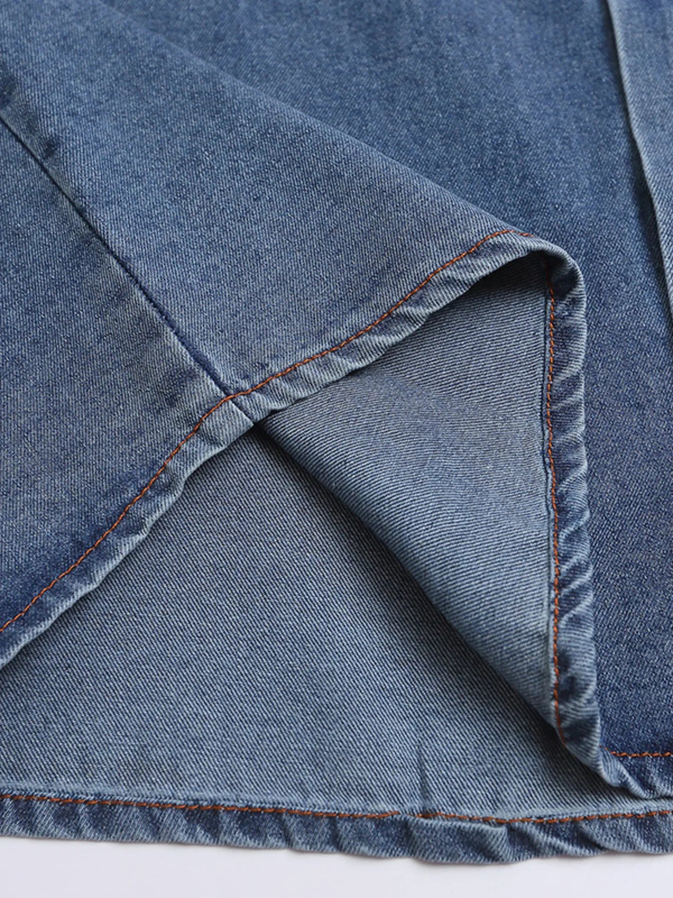 Men's Button Up Short Sleeve Denim Shirt - Velora Luxury Fashion