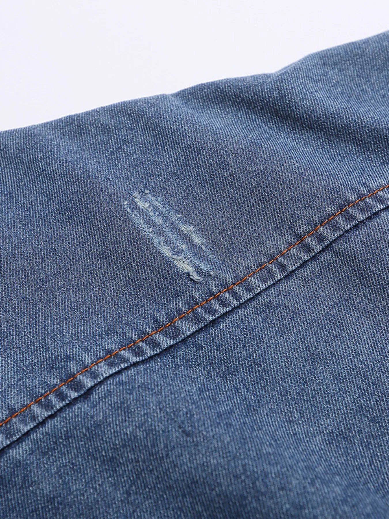 Men's Button Up Short Sleeve Denim Shirt - Velora Luxury Fashion