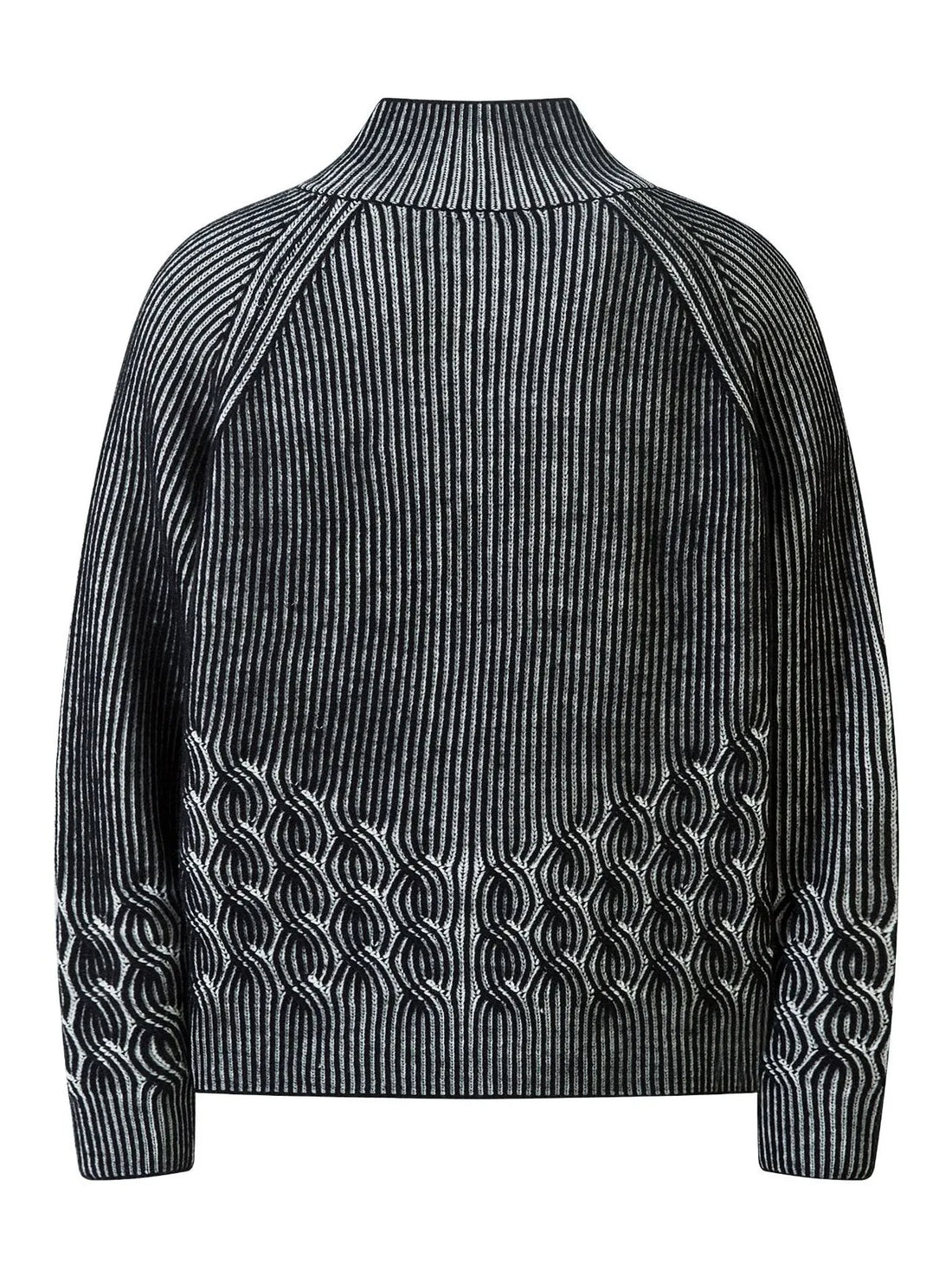 Men's Cable-Knit Zip-Up Cardigan - Velora Luxury Fashion