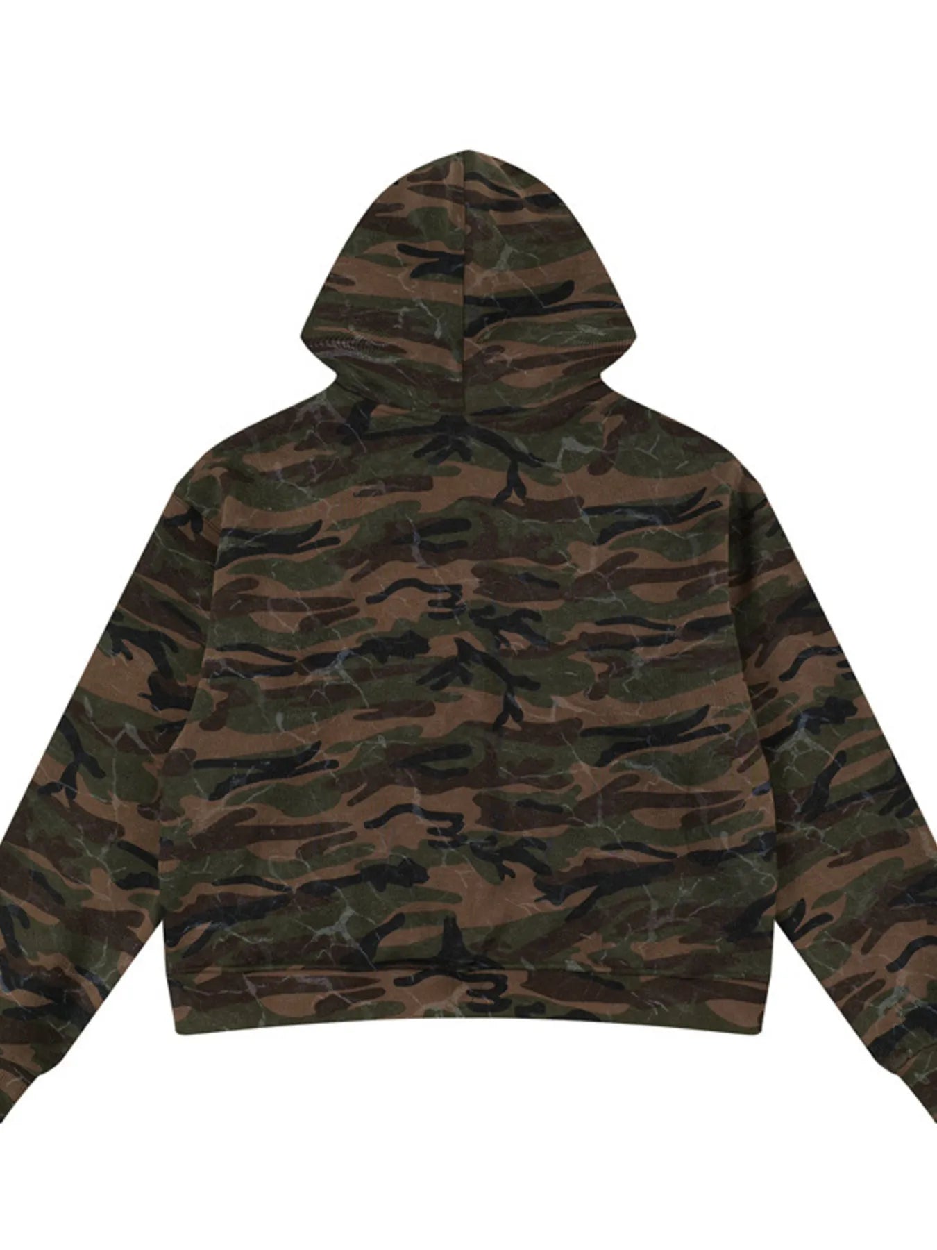 Men's Camouflage Print Zip-Up Hoodie - Velora Luxury Fashion