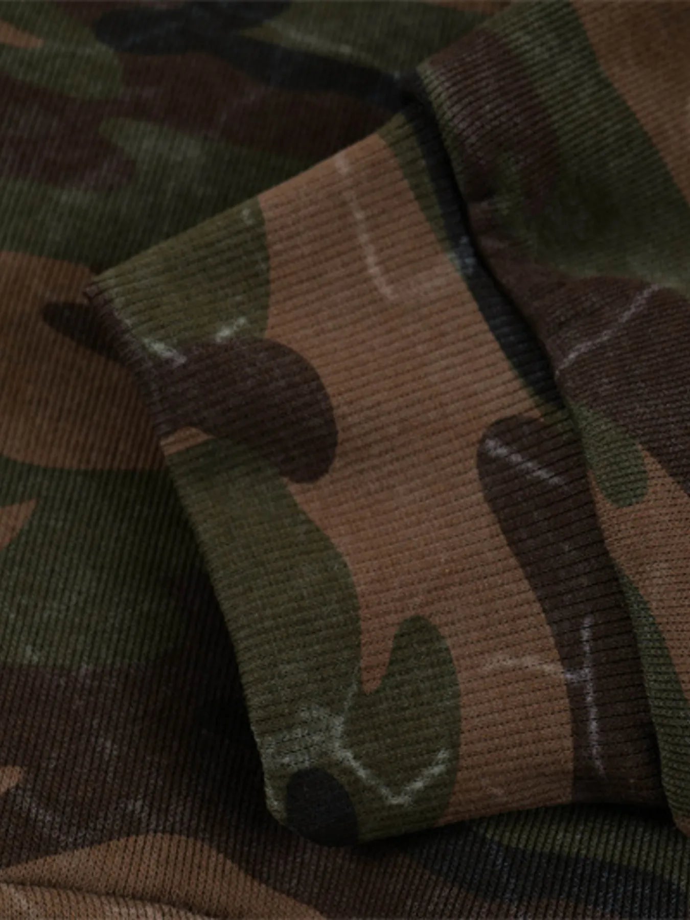 Men's Camouflage Print Zip-Up Hoodie - Velora Luxury Fashion