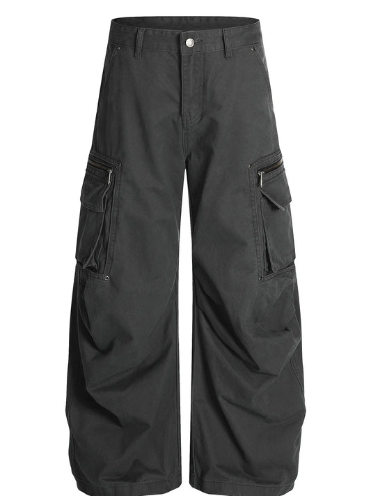 Men's Cargo Curved Pants with Multi Pockets - Velora