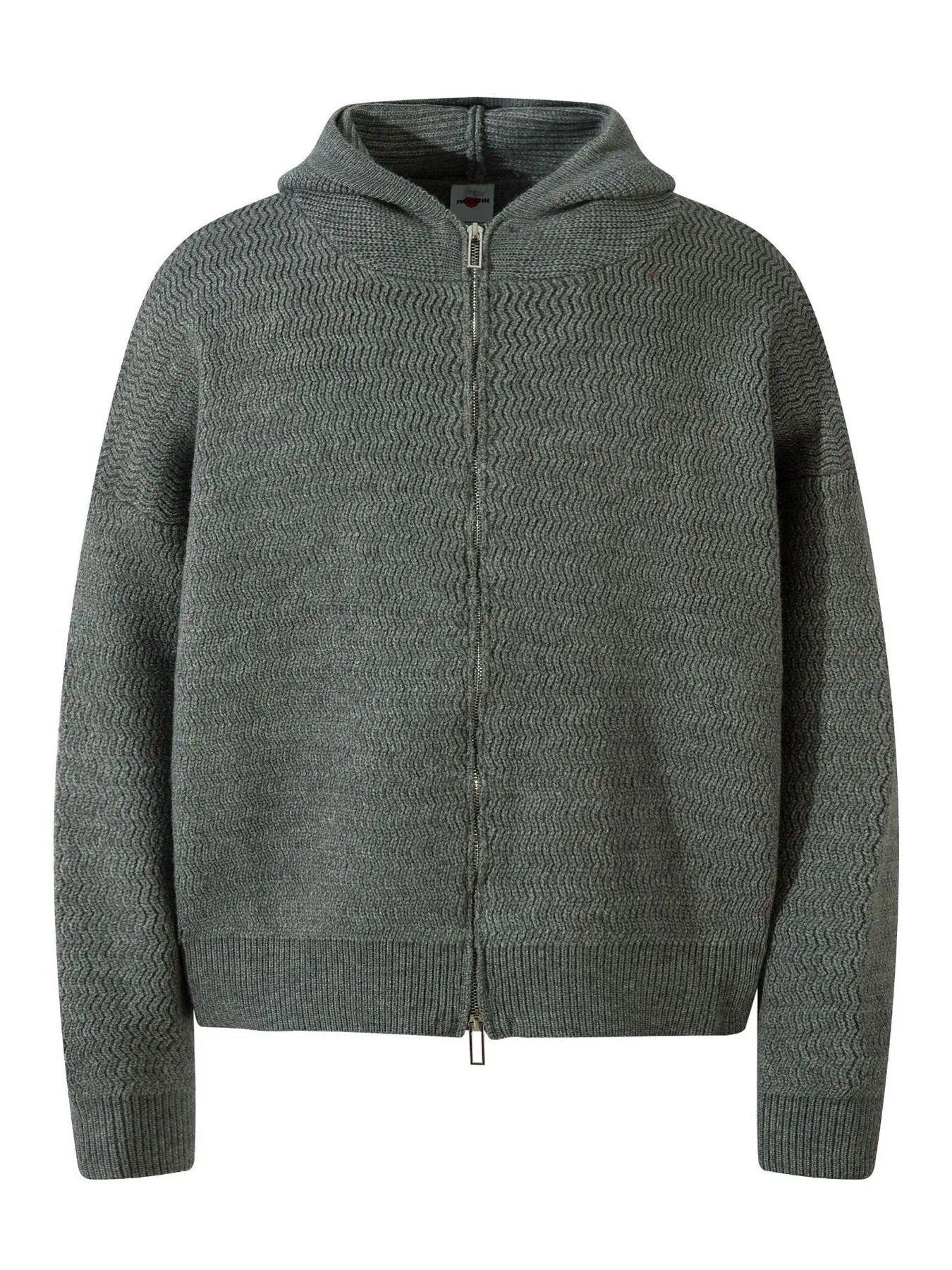 Men's Casual Hooded Zip-Up Knit Cardigan - Velora