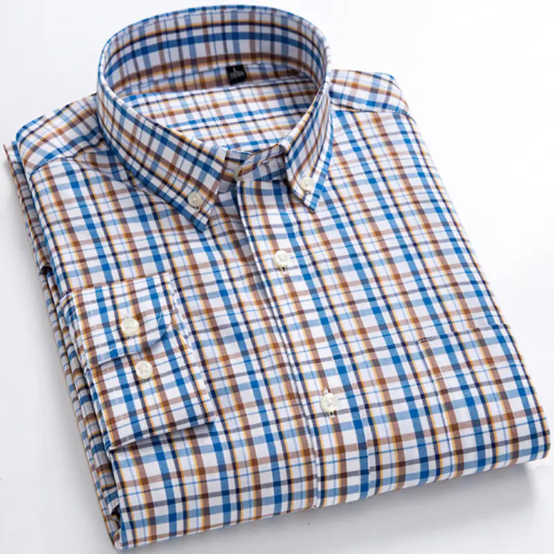 Men's Checkered Business Shirt by Burberry (Spring/Summer) - Velora Luxury Fashion