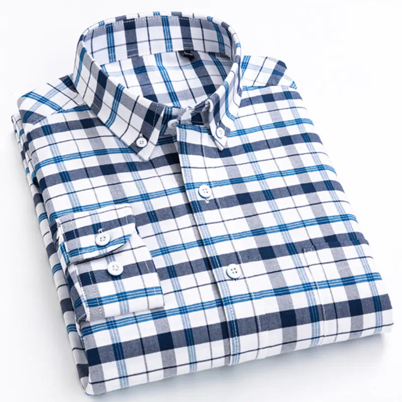 Men's Checkered Business Shirt by Burberry (Spring/Summer) - Velora Luxury Fashion