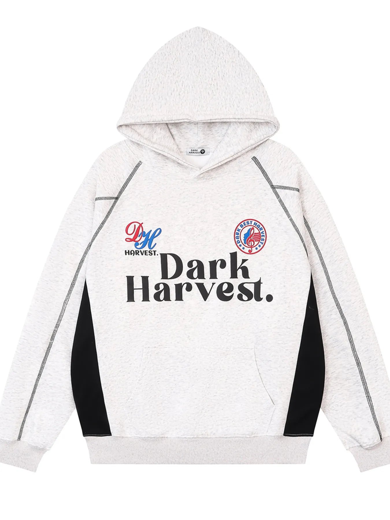 Men's Color Block Letter Graphic Hoodie - Velora Luxury Fashion