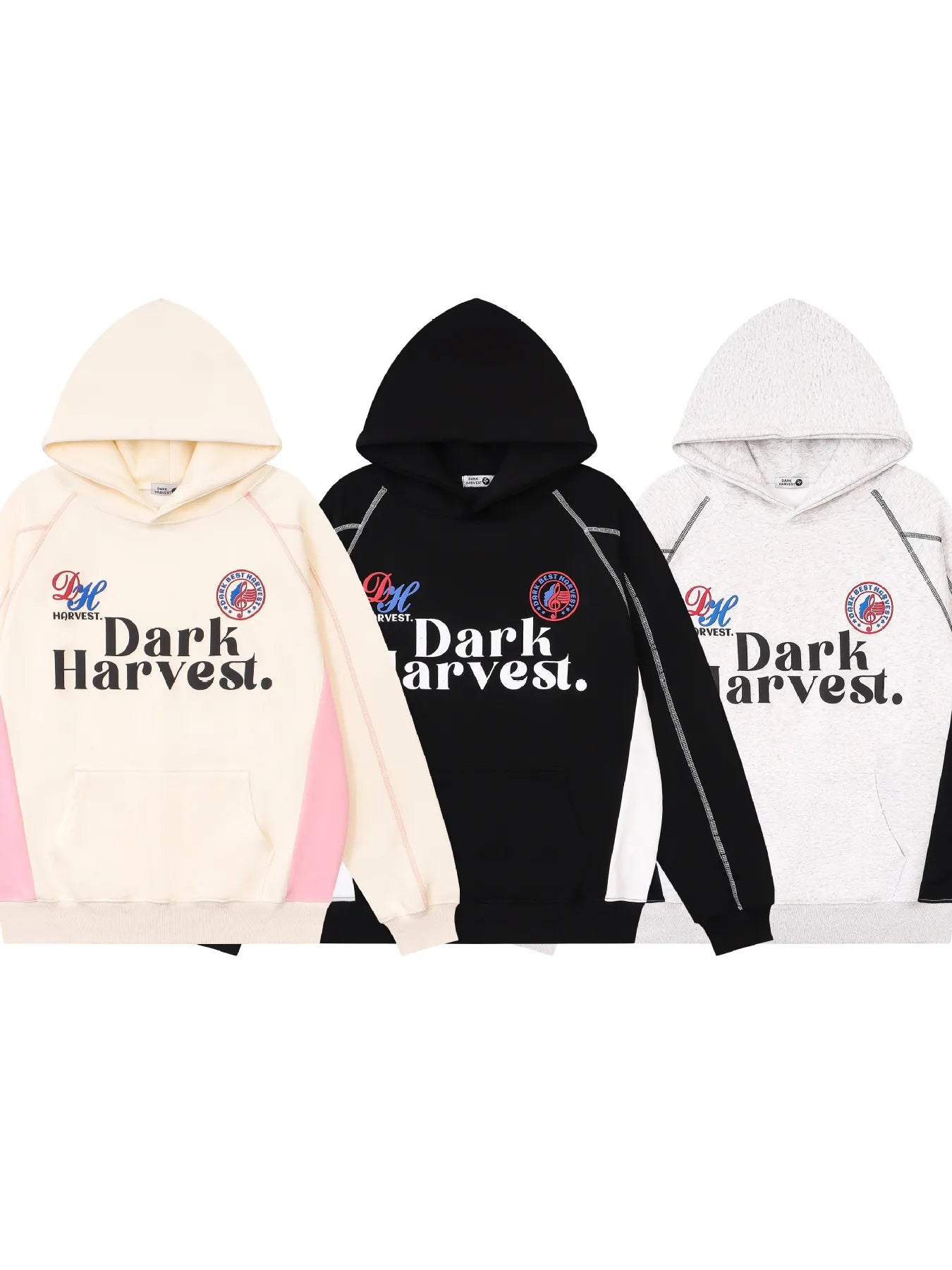 Men's Color Block Letter Graphic Hoodie - Velora Luxury Fashion