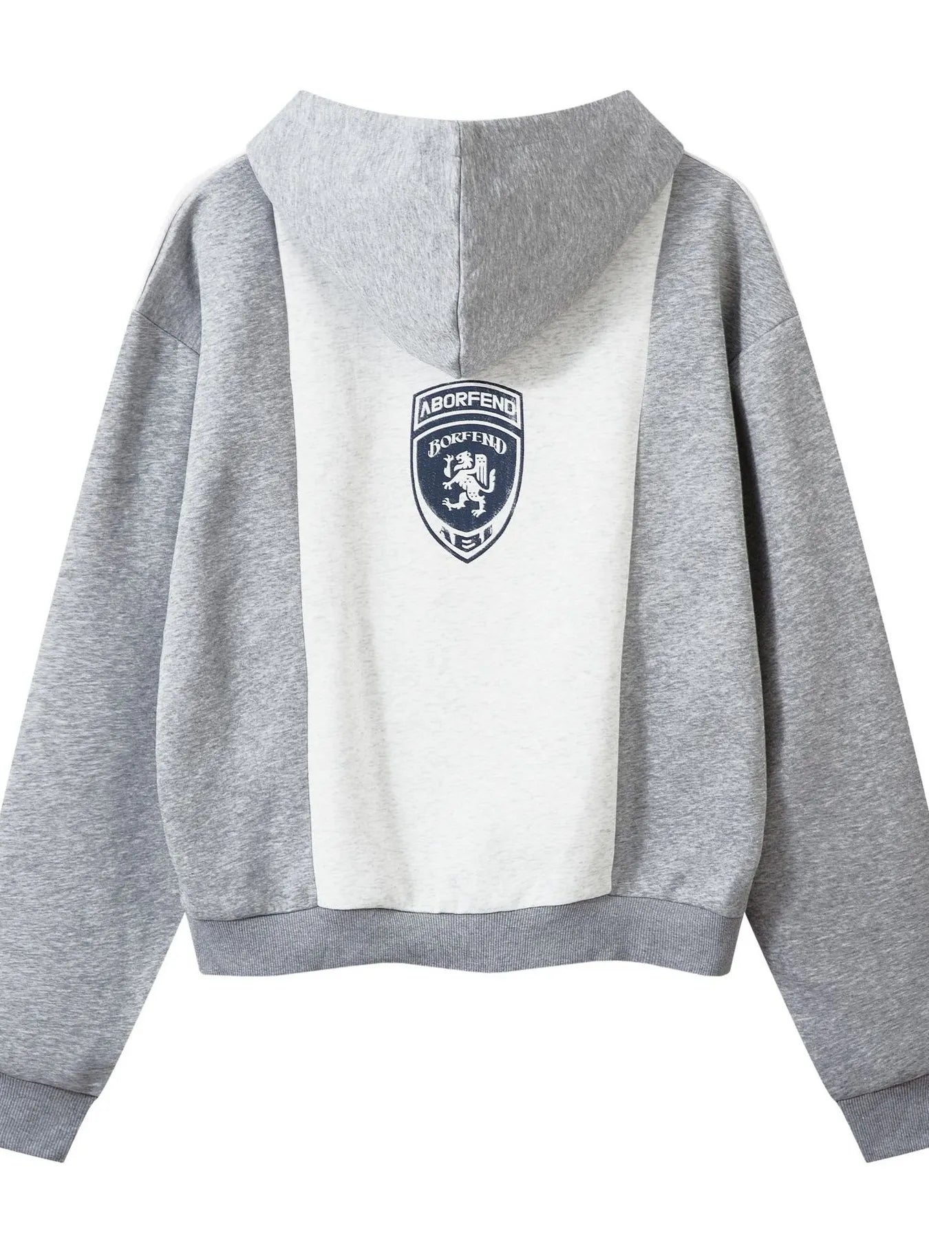 Men's Color Block Letter Graphic Zip-Up Hoodie - Velora Luxury Fashion