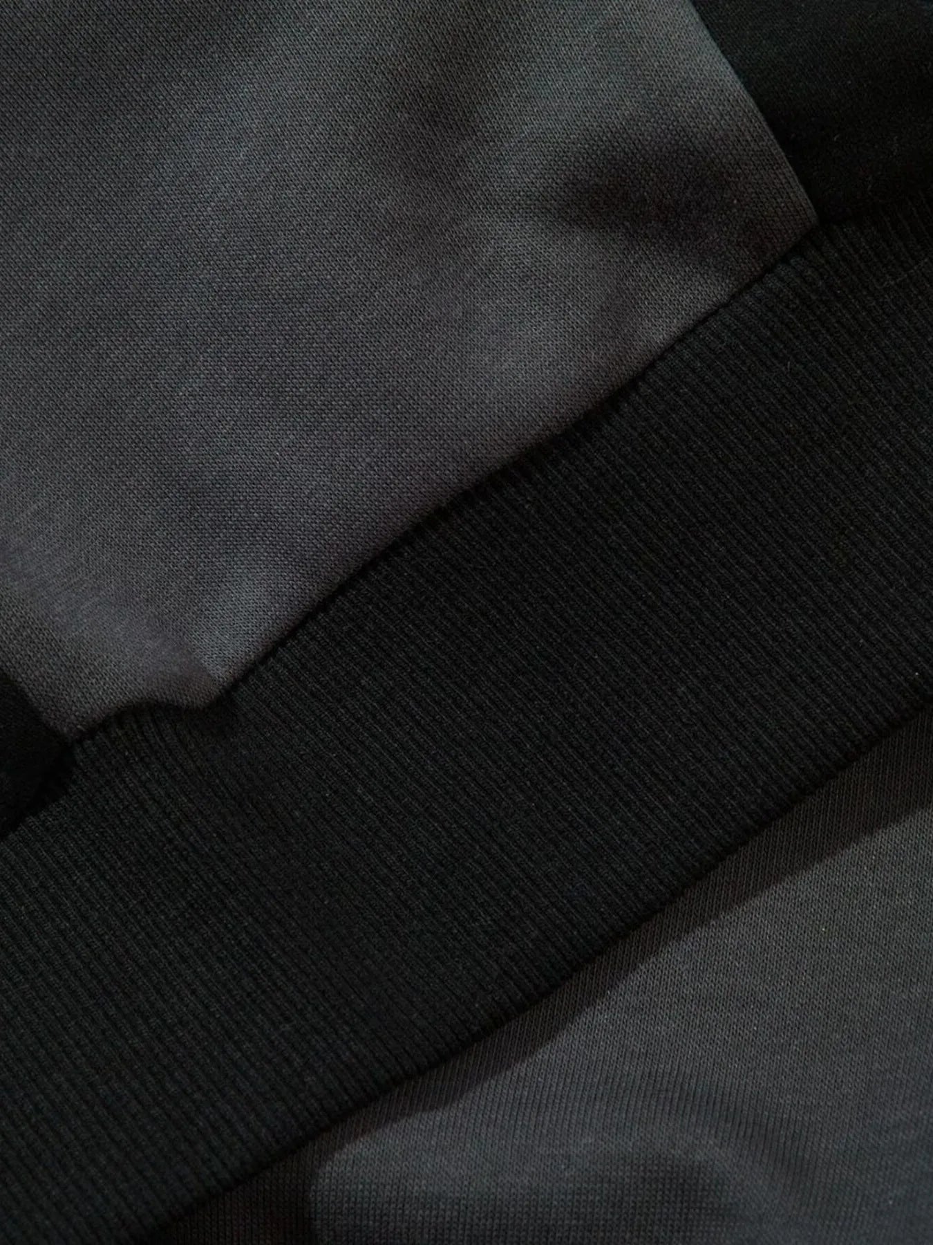 Men's Color Block Letter Graphic Zip-Up Hoodie - Velora Luxury Fashion