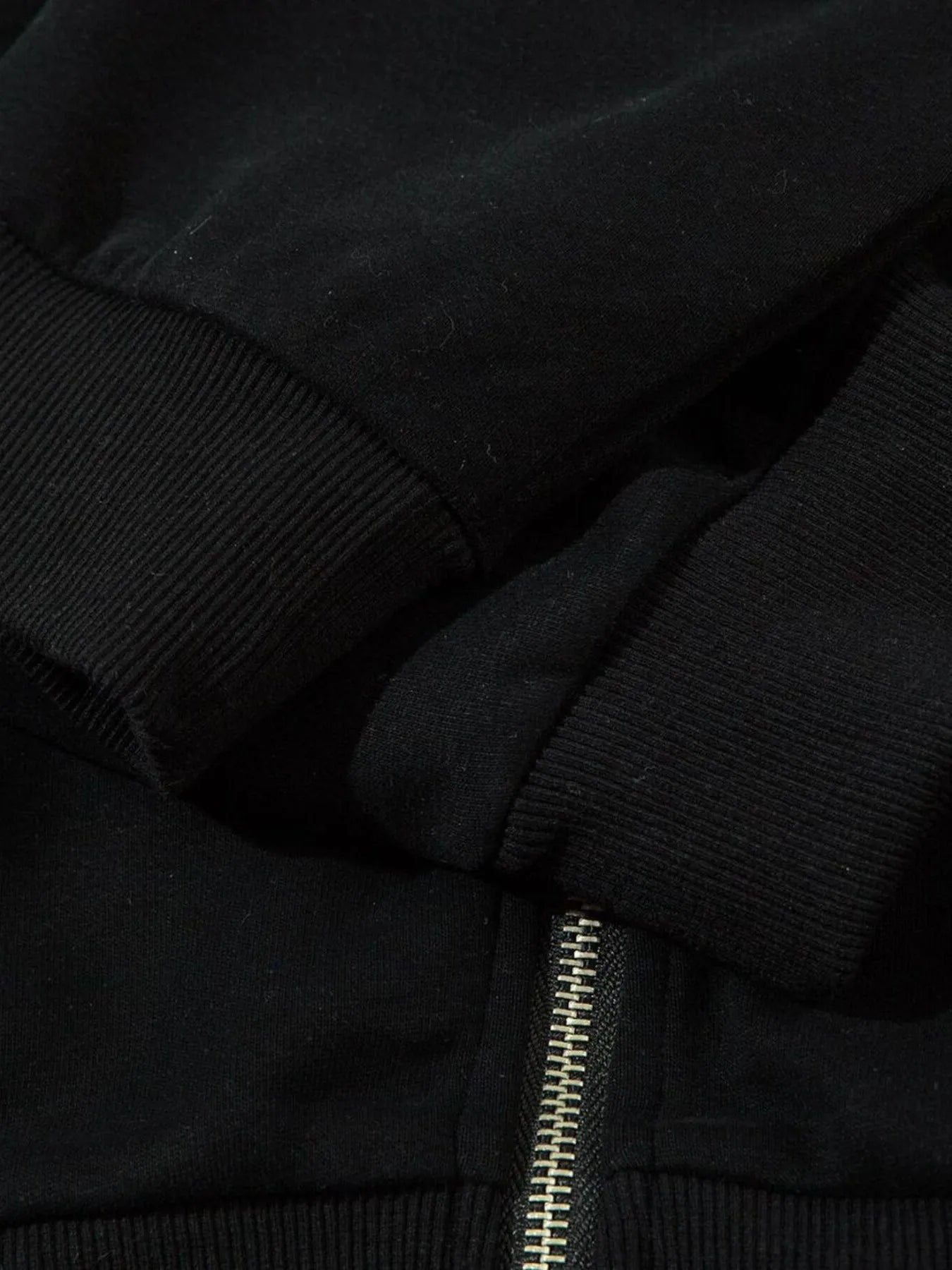 Men's Color Block Letter Graphic Zip-Up Hoodie - Velora Luxury Fashion