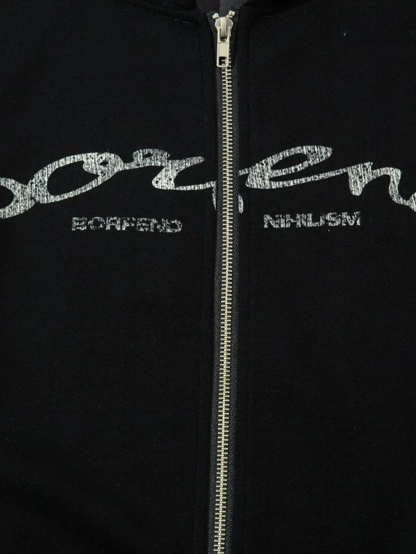 Men's Color Block Letter Graphic Zip-Up Hoodie - Velora Luxury Fashion