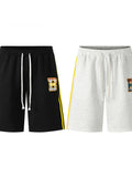 Men's Contrast Drawstring Shorts - Velora Luxury Fashion