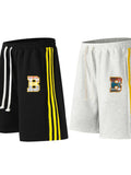 Men's Contrast Drawstring Shorts - Velora Luxury Fashion