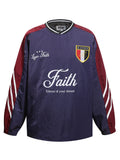 Men's Contrast Pullover Windbreaker with Embroidered Deatil - Velora Luxury Fashion