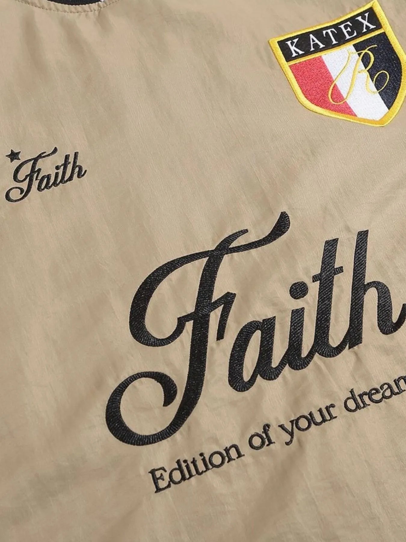 Men's Contrast Pullover Windbreaker with Embroidered Deatil - Velora Luxury Fashion