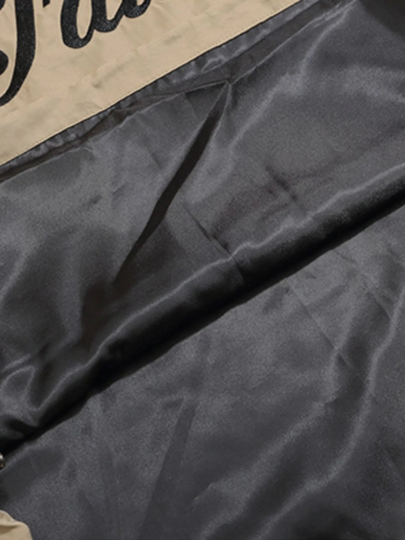 Men's Contrast Pullover Windbreaker with Embroidered Deatil - Velora Luxury Fashion