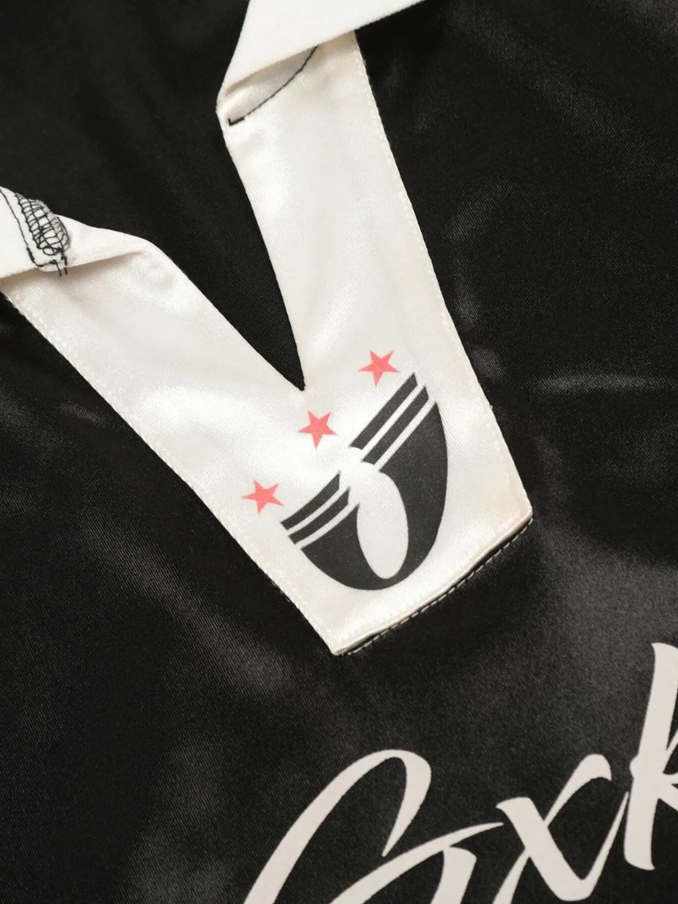 Men's Contrast Striped Long Sleeve Polo - Velora Luxury Fashion