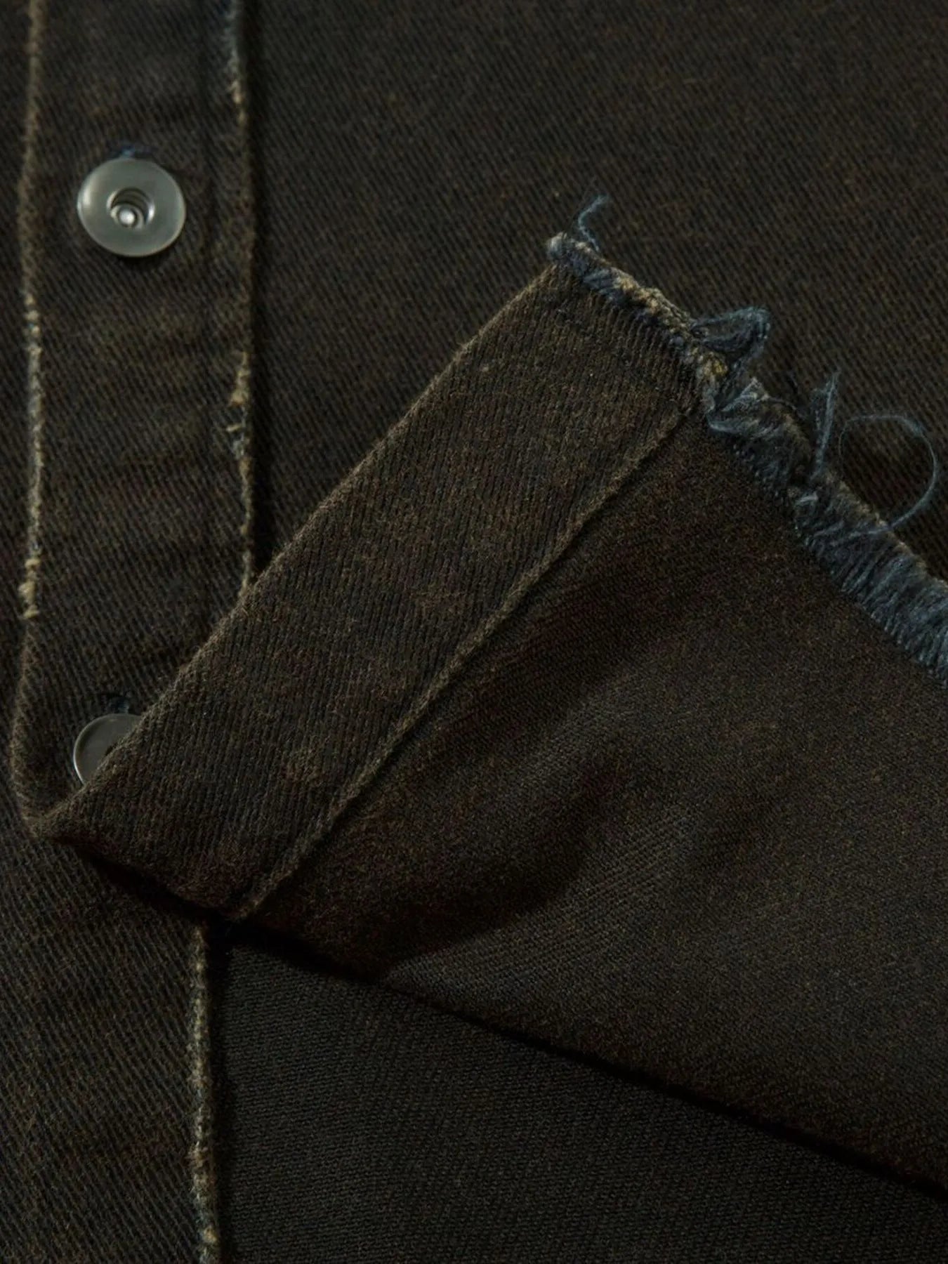 Men's Cross Button Up Oversized Denim Shirt - Velora Luxury Fashion