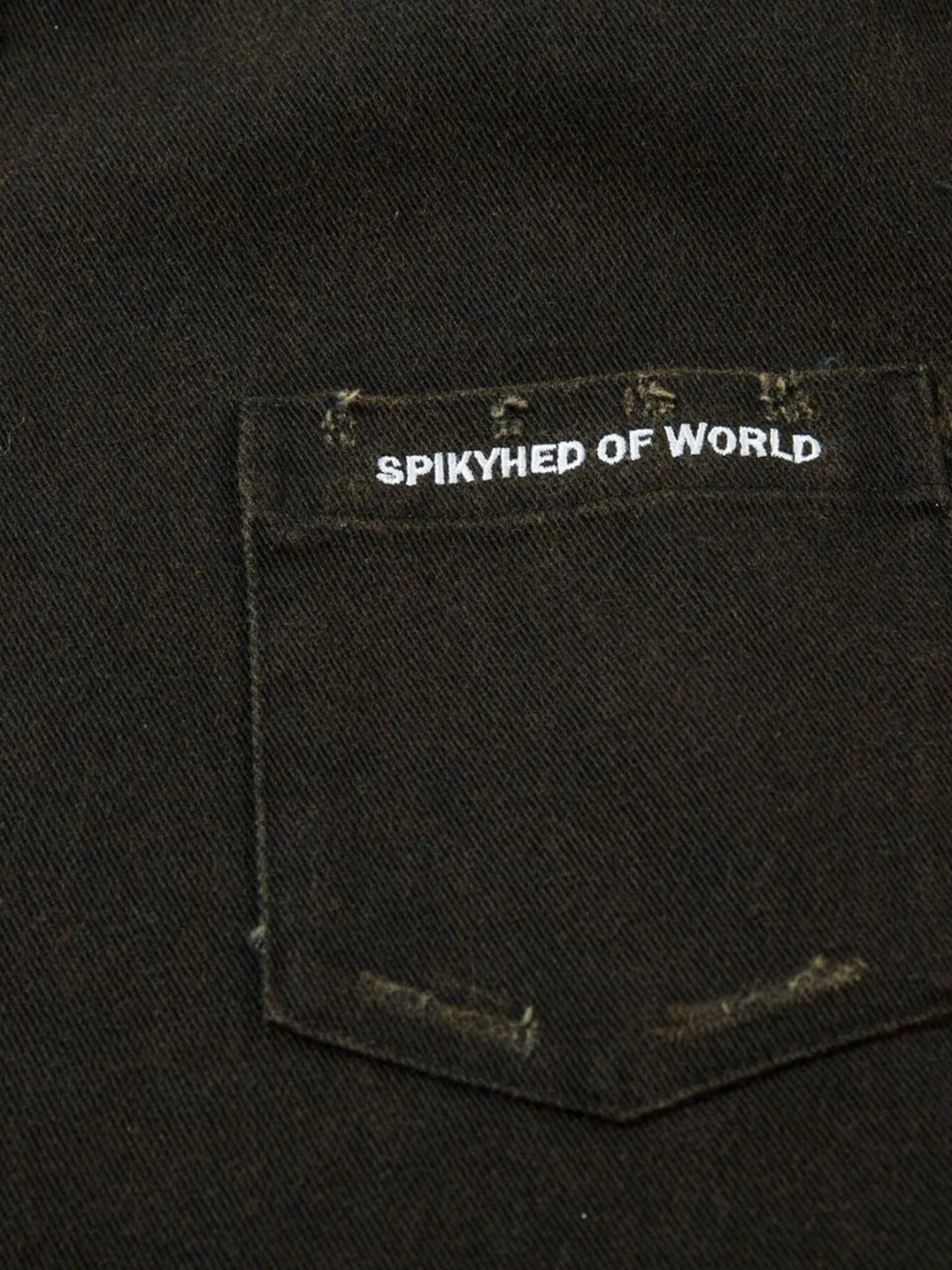 Men's Cross Button Up Oversized Denim Shirt - Velora Luxury Fashion