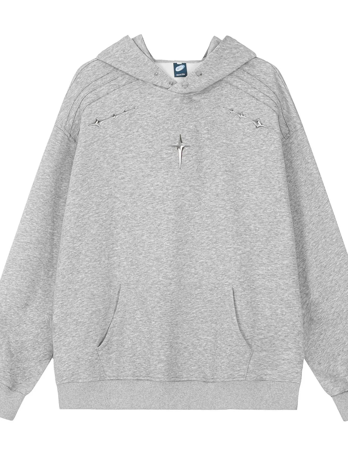 Men's Cross Star Kangaroo Pocket Hoodie - Velora Luxury Fashion