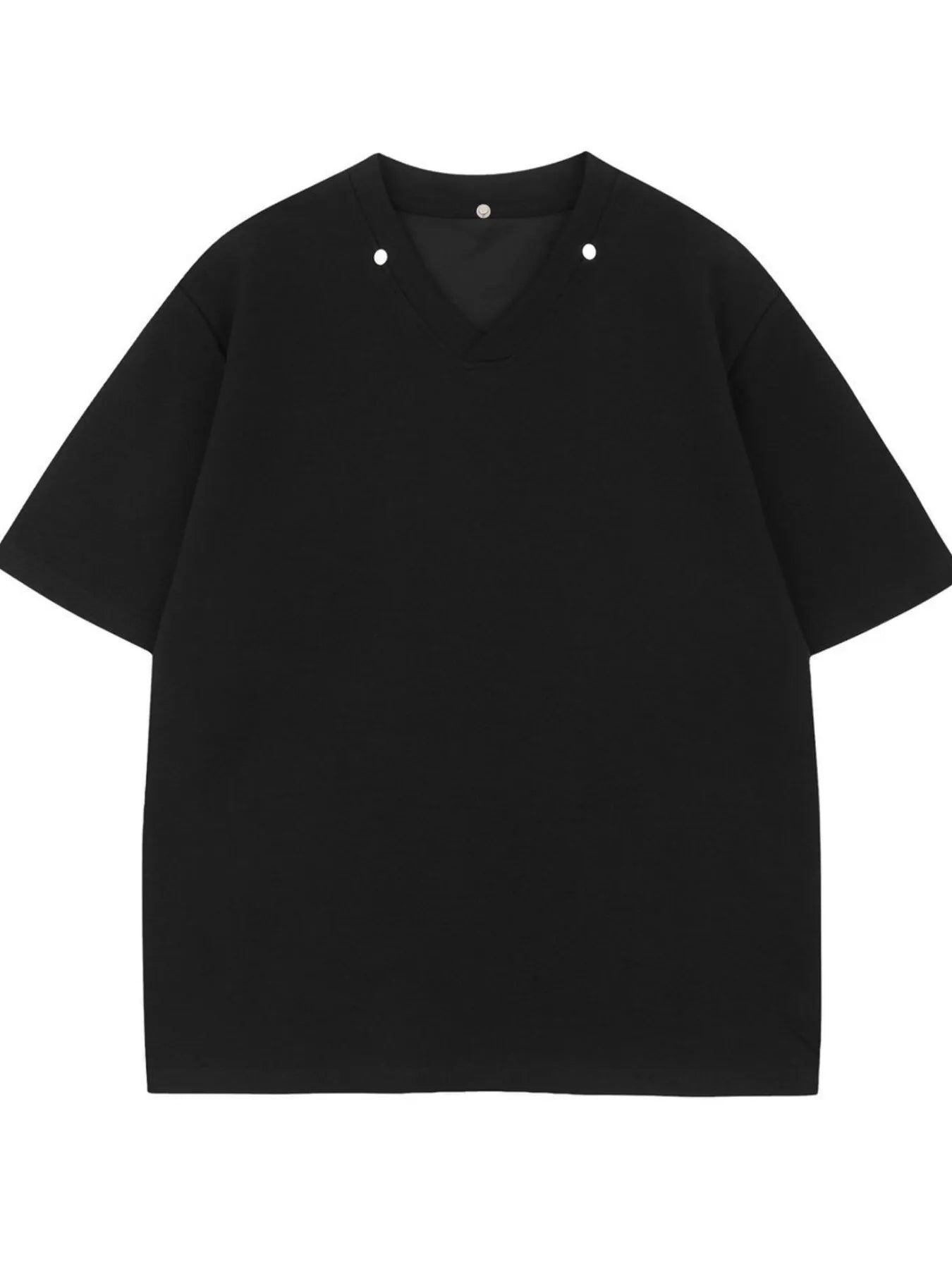 Men's Detachable Collar Short Sleeve Top - Velora Luxury Fashion