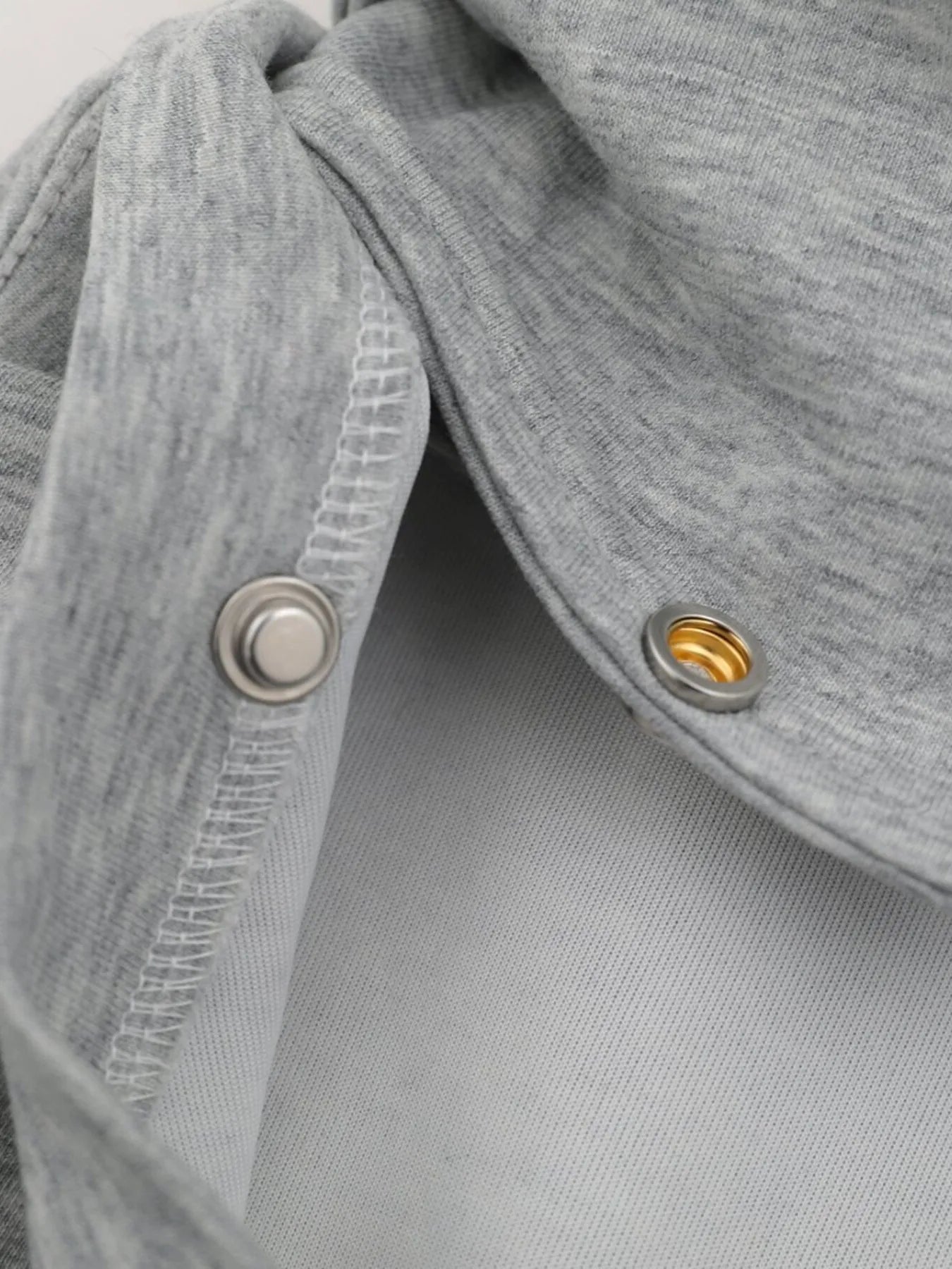 Men's Detachable Collar Short Sleeve Top - Velora Luxury Fashion