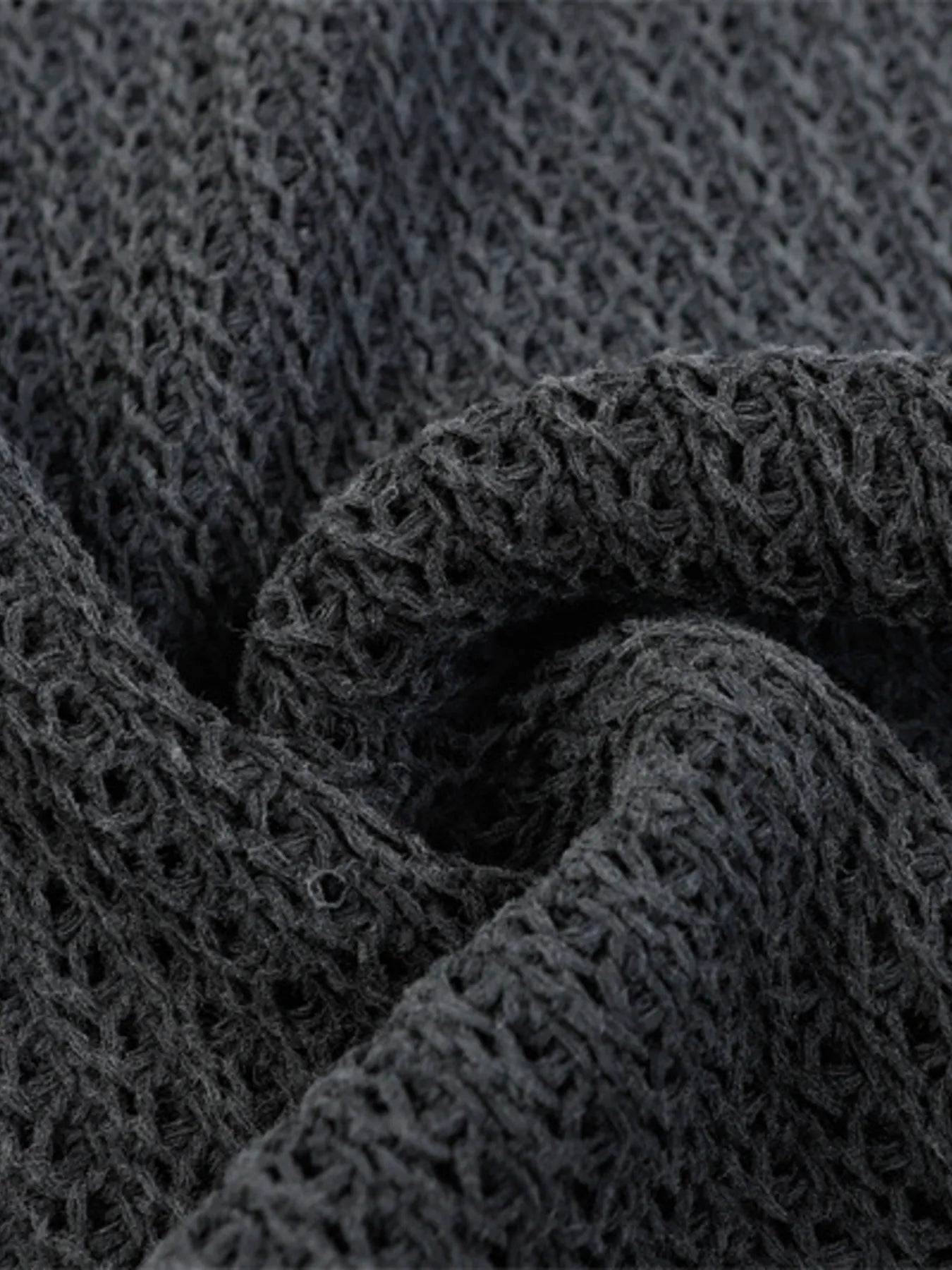 Men's Distressed Knit Vest with Frayed Edges - Velora Luxury Fashion