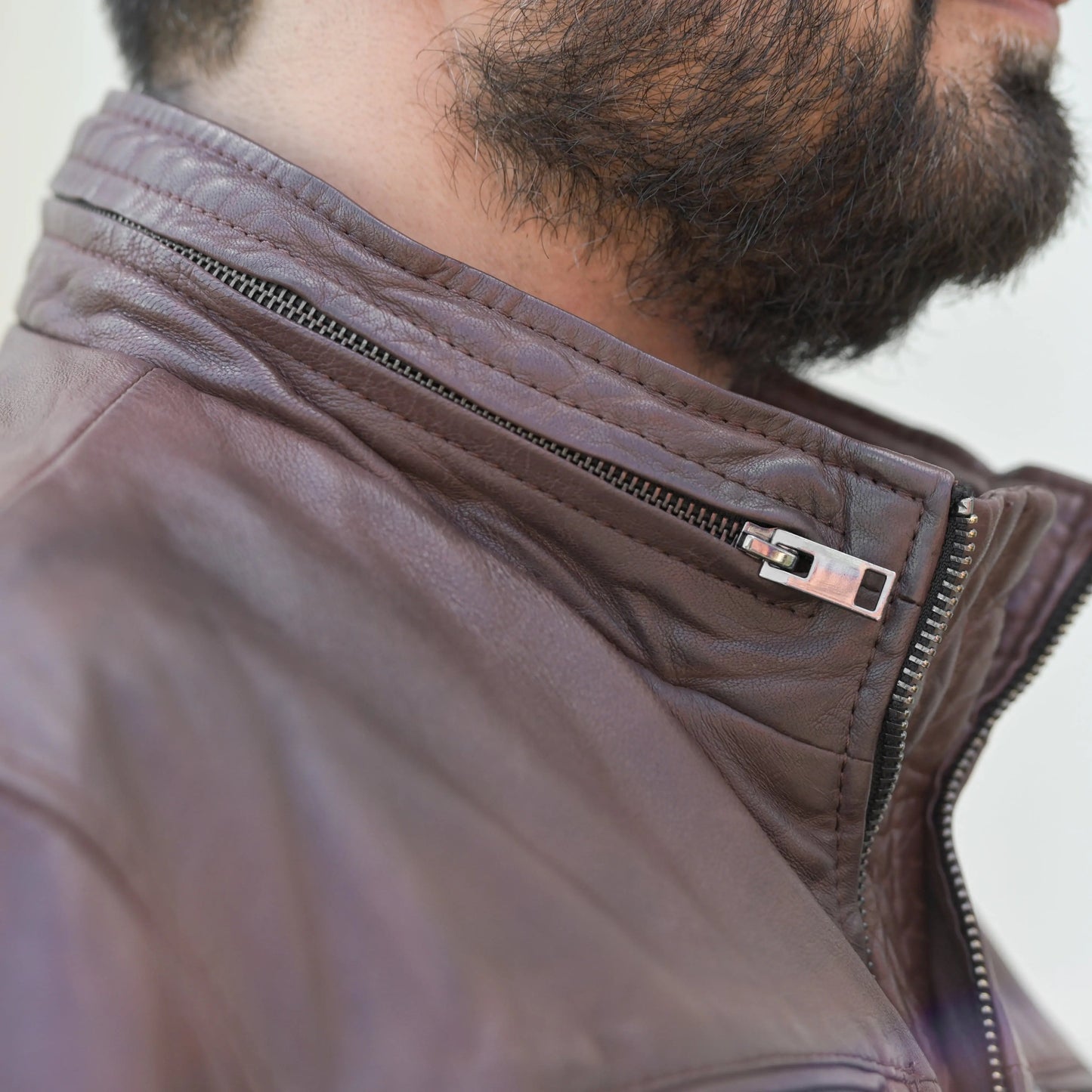 Men's Dual Flap Pockets Leather Jacket - Velora Luxury Fashion