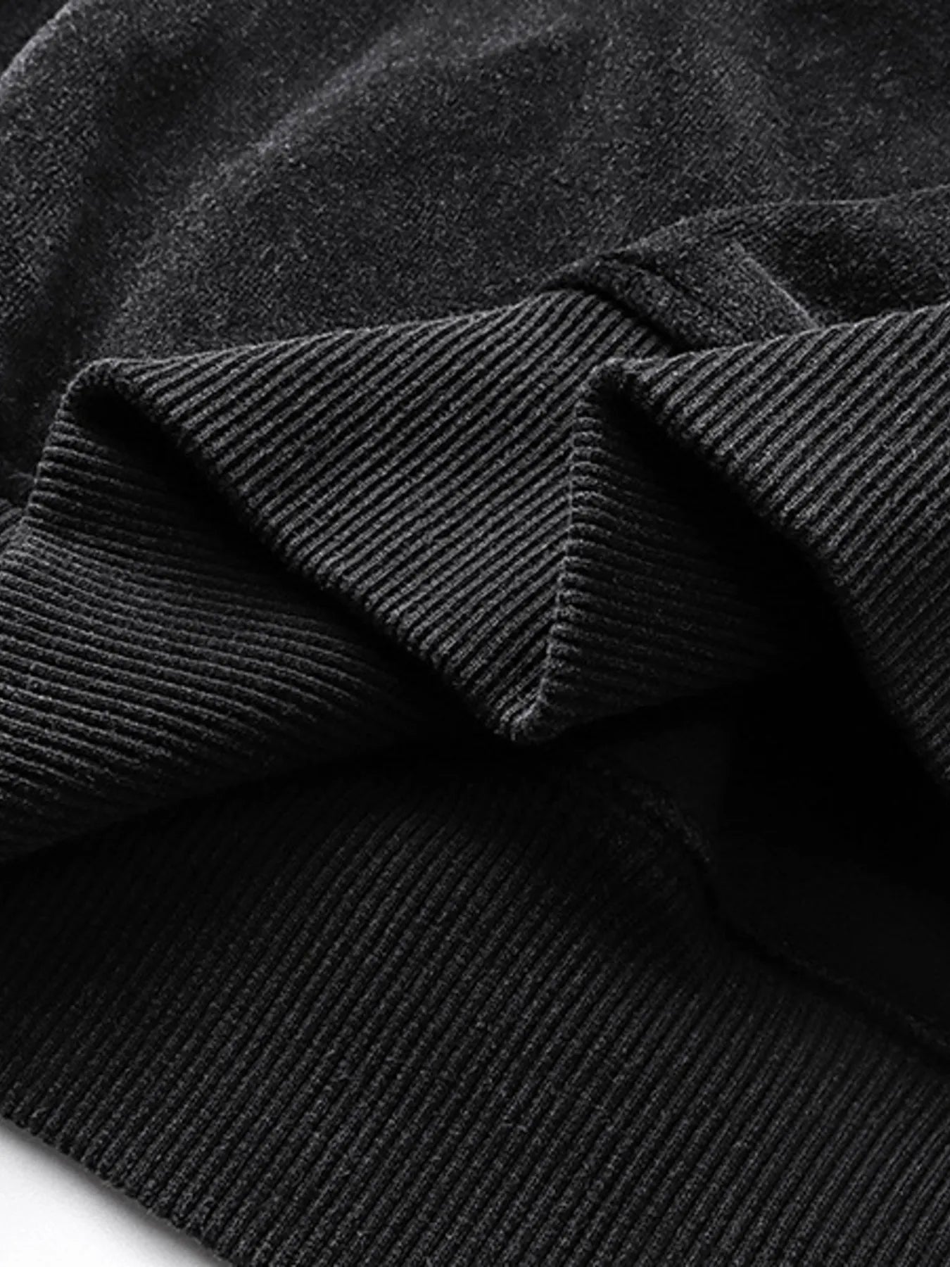 Men's Embroidered Detail Zip Up Hoodie - Velora Luxury Fashion