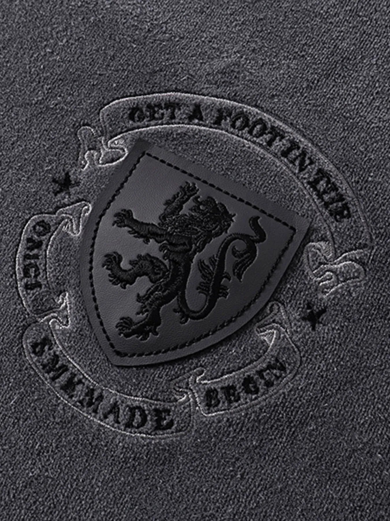 Men's Embroidered Detail Zip Up Hoodie - Velora Luxury Fashion