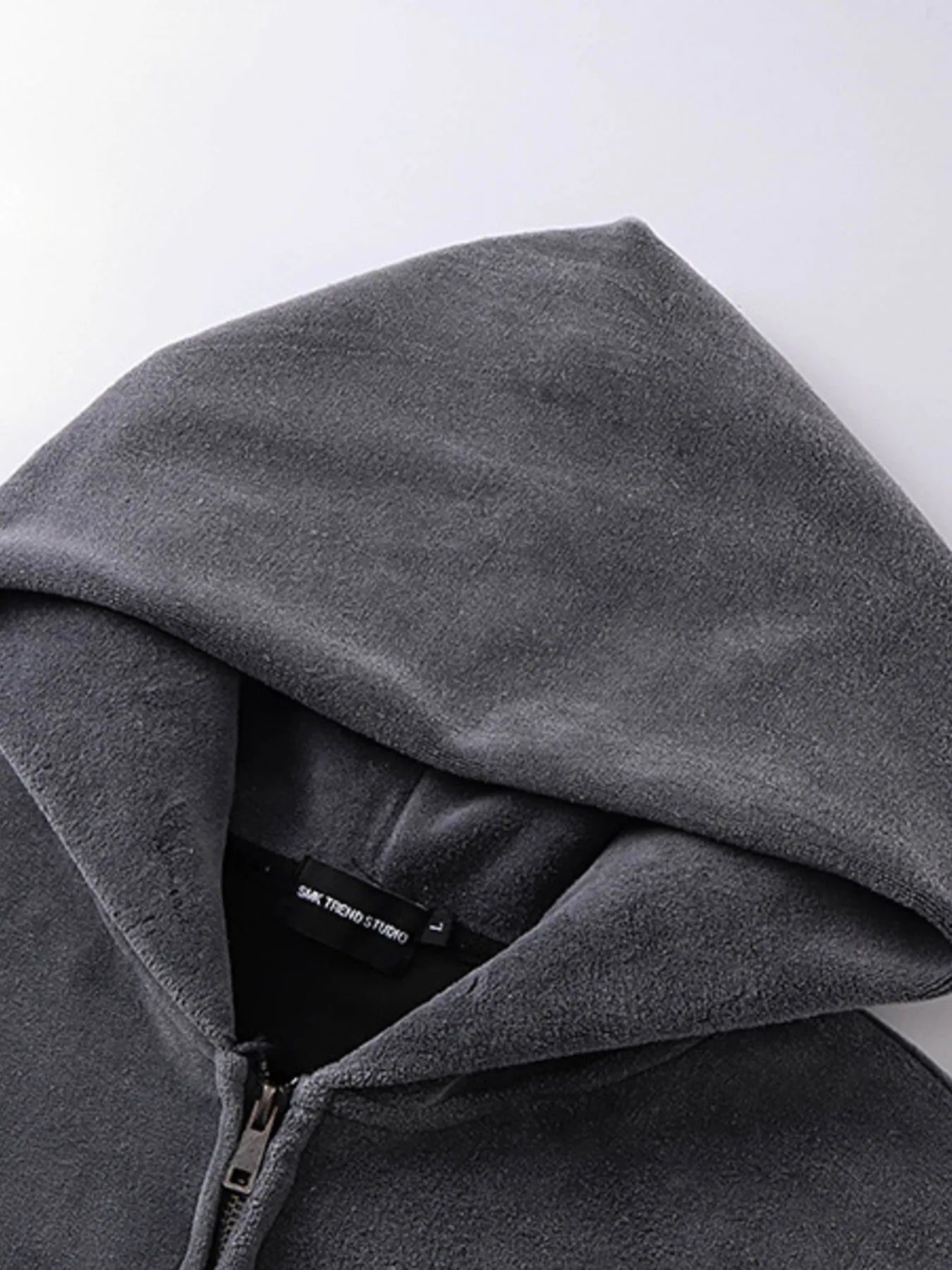 Men's Embroidered Detail Zip Up Hoodie - Velora Luxury Fashion