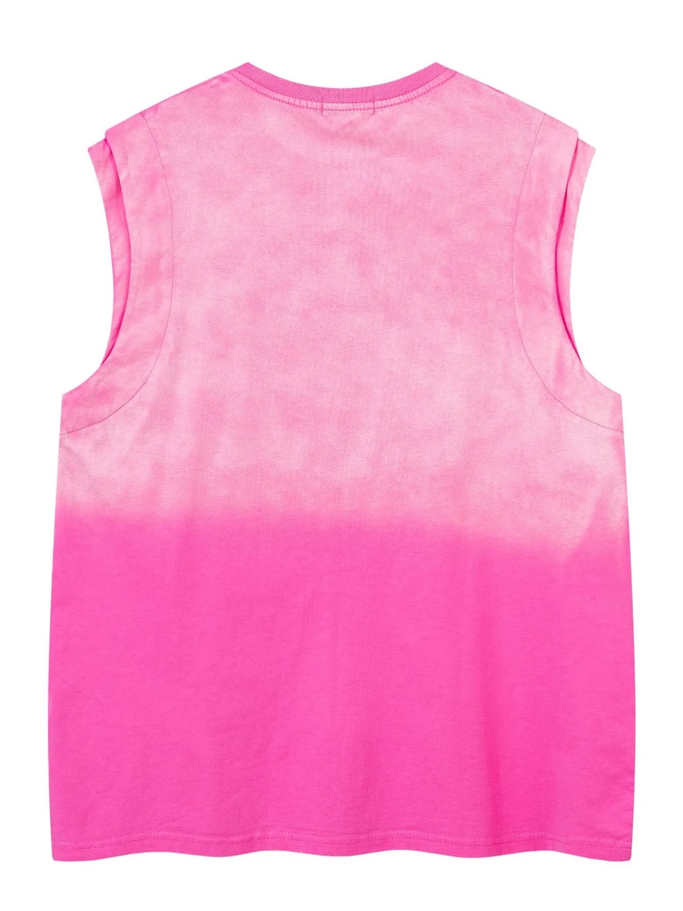 Men's Embroidered Round Neck Tank Top - Velora Luxury Fashion