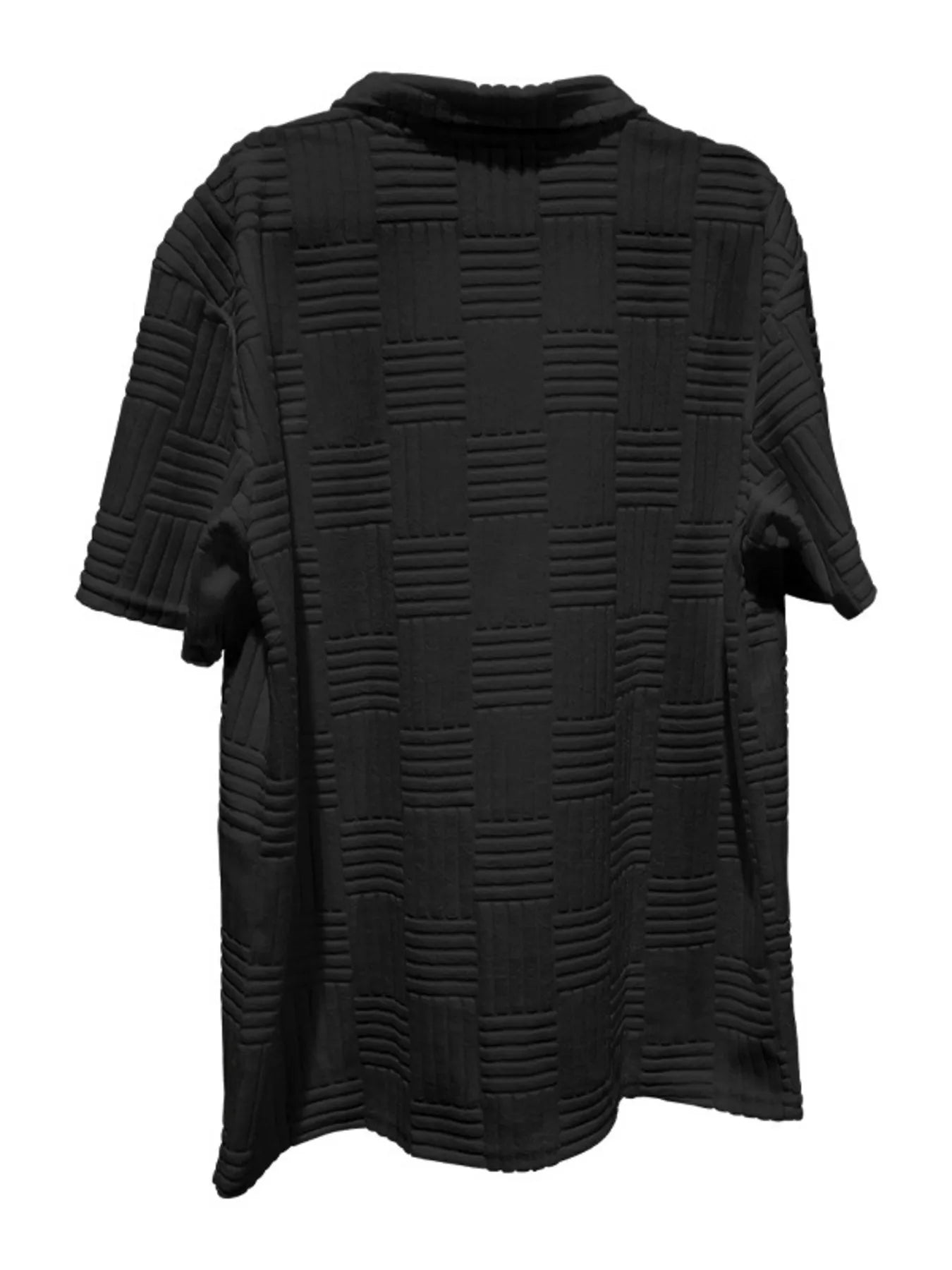 Men's Full Size Button Up Short Sleeve Top and Shorts Set Plus Size - Velora Luxury Fashion