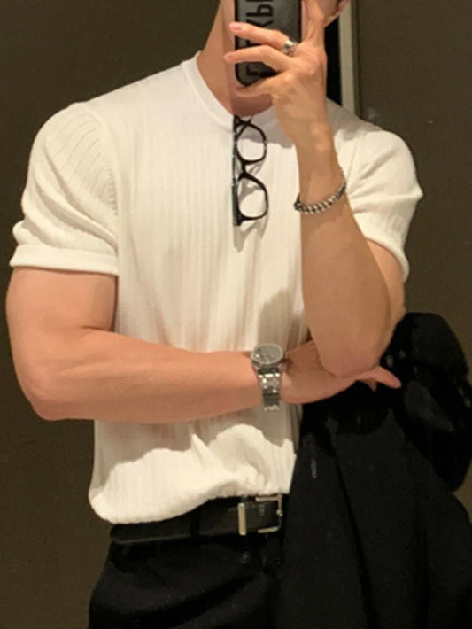 Men's Full Size Round Neck Short Sleeve T-Shirt Plus Size - Velora Luxury Fashion