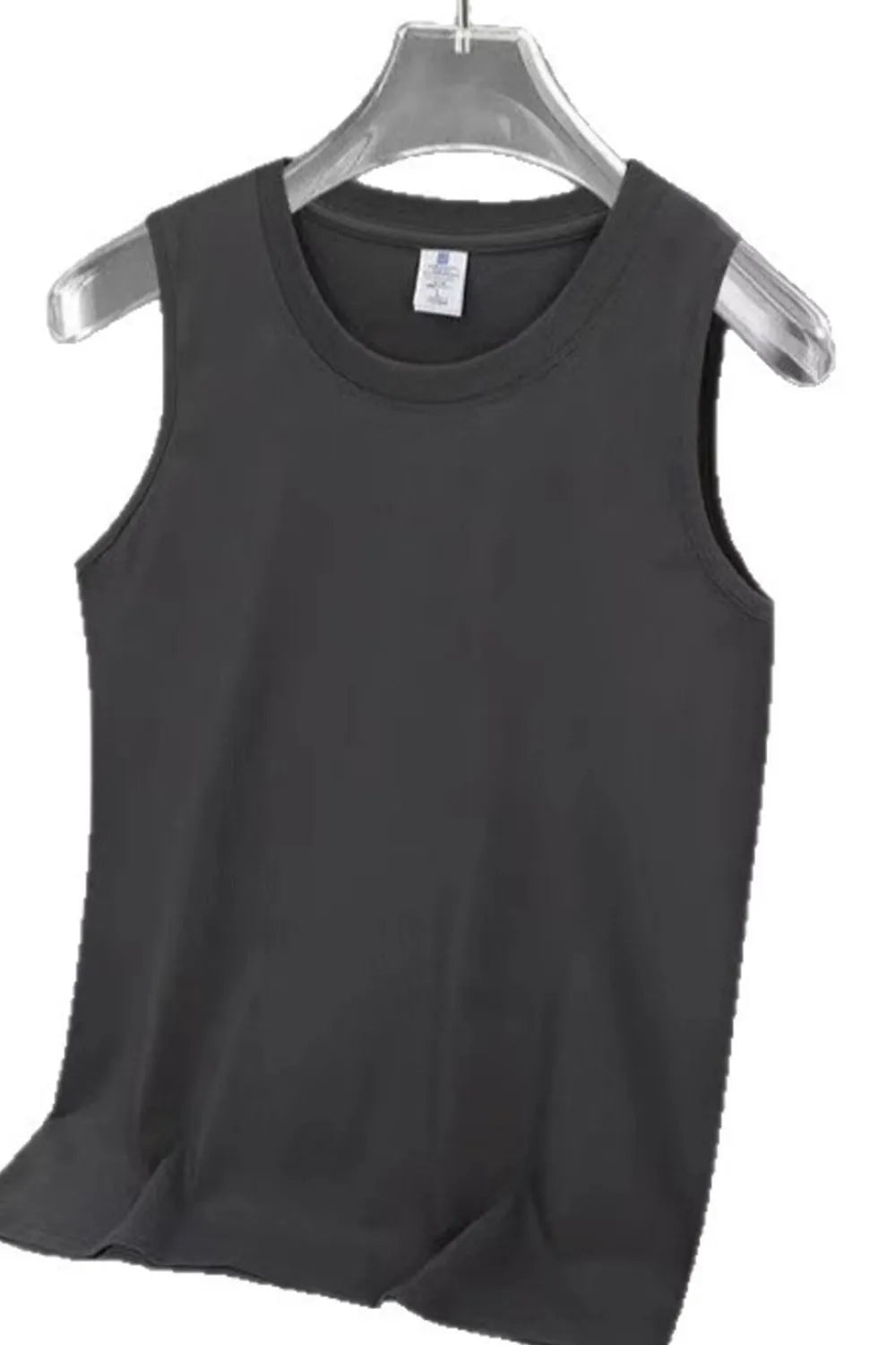 Men's Full Size Round Neck Tank Plus Size - Velora Luxury Fashion