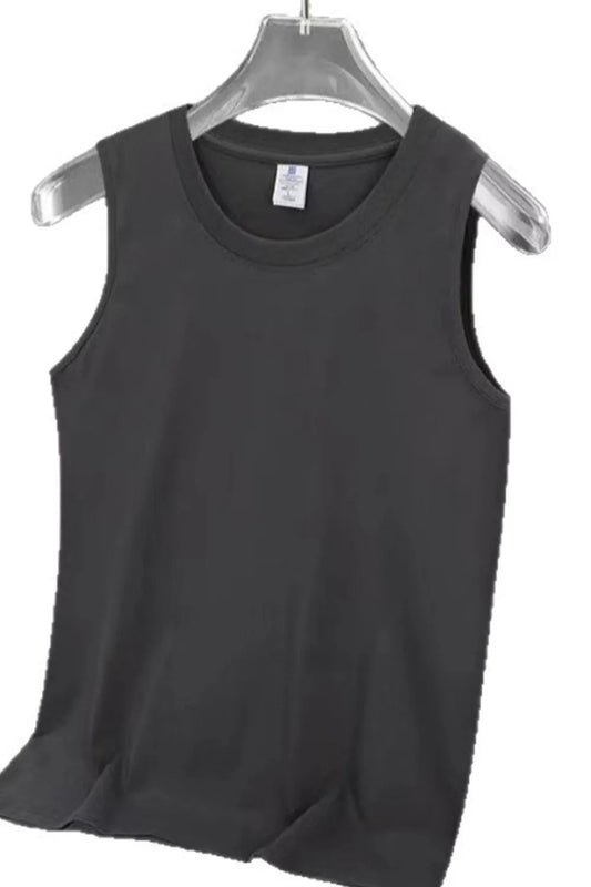 Men's Full Size Round Neck Tank Plus Size - Velora Luxury Fashion