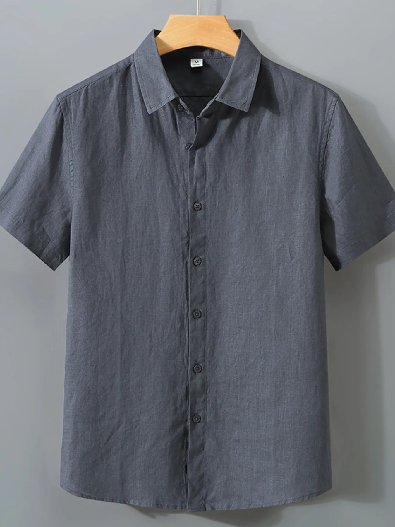 Men's Full Size Short Sleeve Button-Up Shirt Plus Size - Velora Luxury Fashion