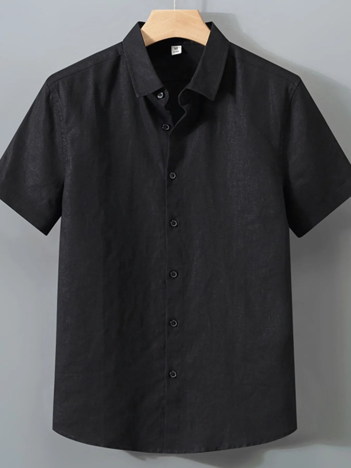 Men's Full Size Short Sleeve Button-Up Shirt Plus Size - Velora Luxury Fashion