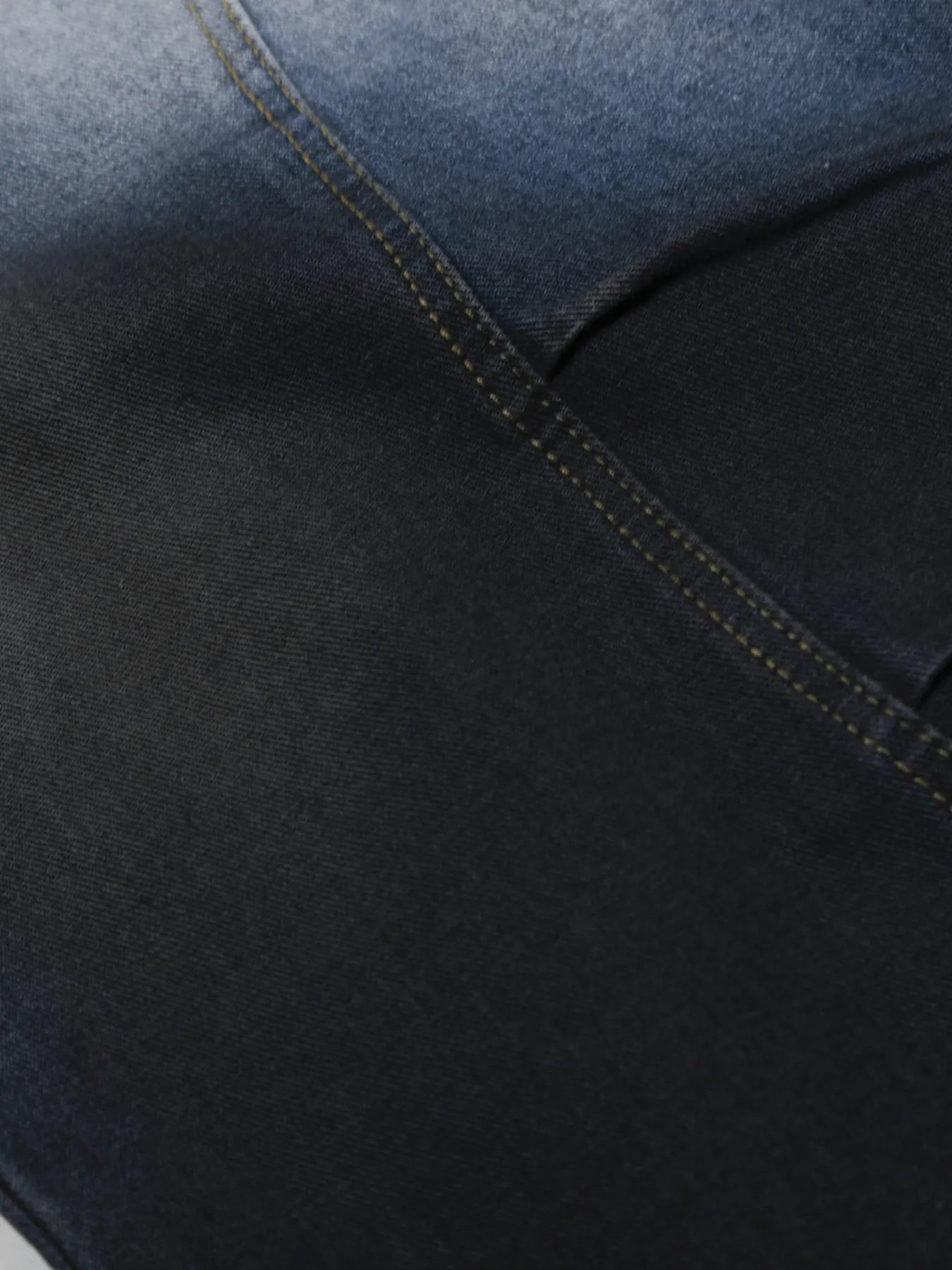 Men's Gradient Curved Jeans with Seam Detail - Velora Luxury Fashion