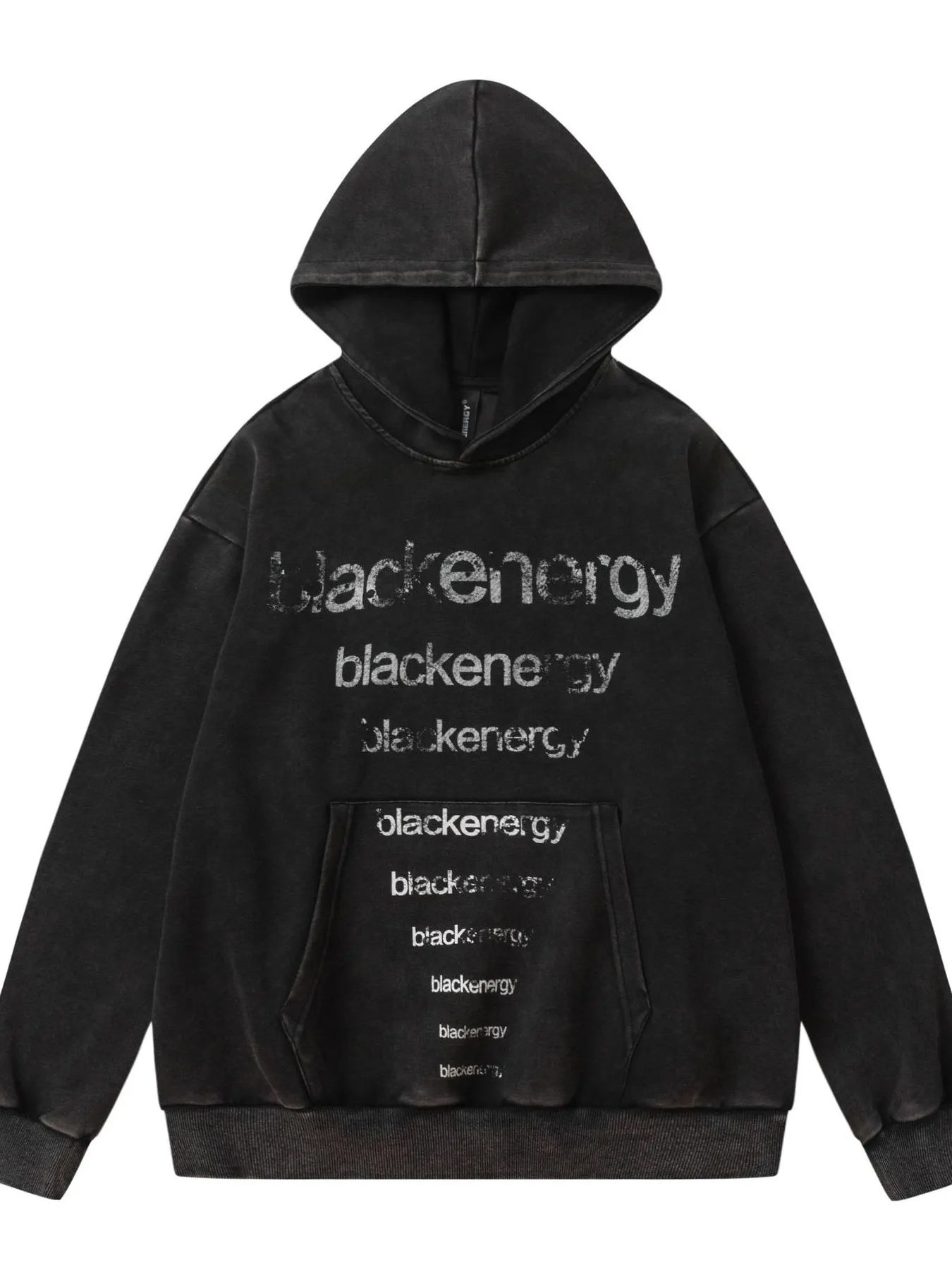 Men's Gradient Letter Long Sleeve Oversized Hoodie - Velora Luxury Fashion