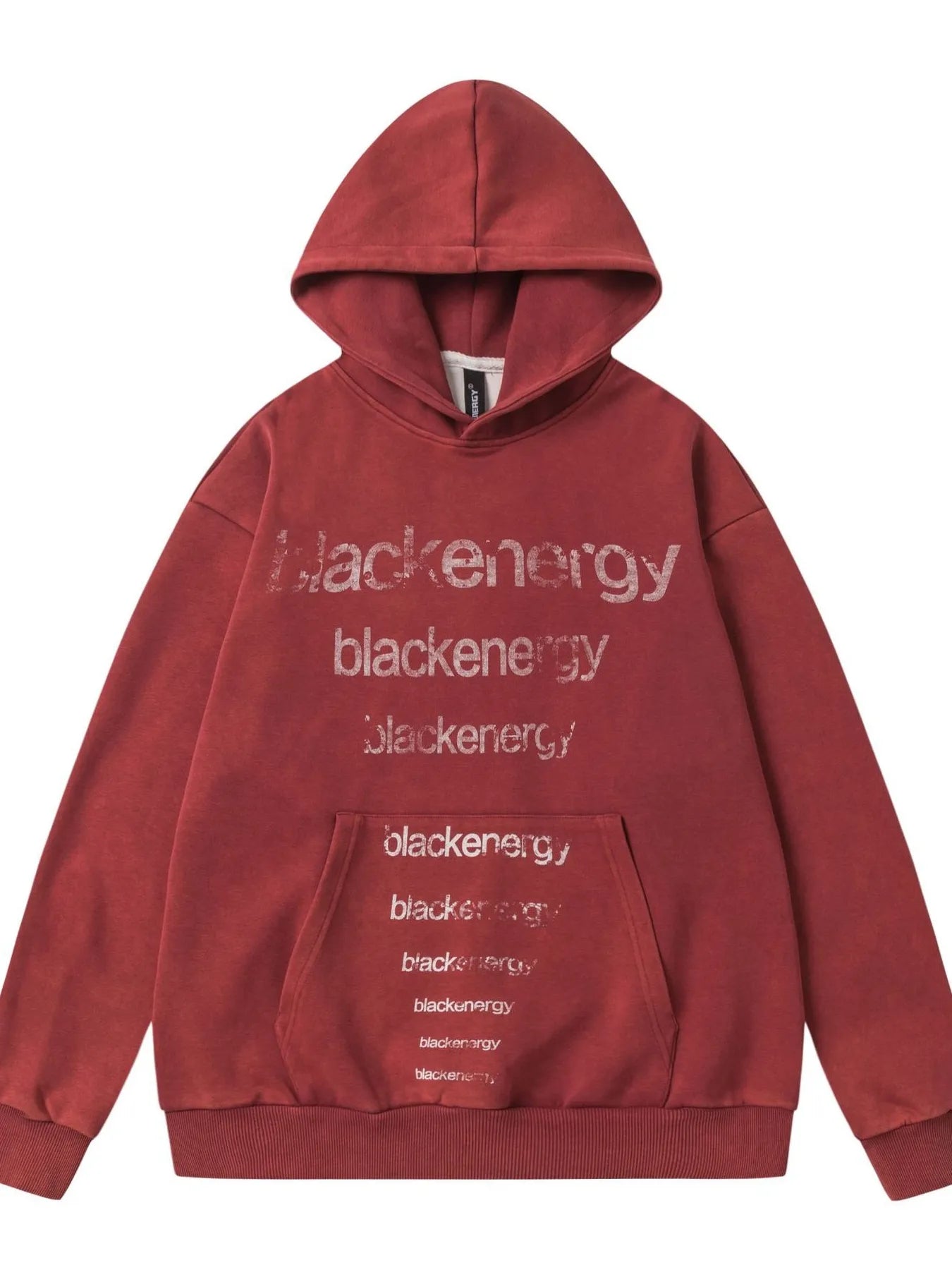 Men's Gradient Letter Long Sleeve Oversized Hoodie - Velora Luxury Fashion